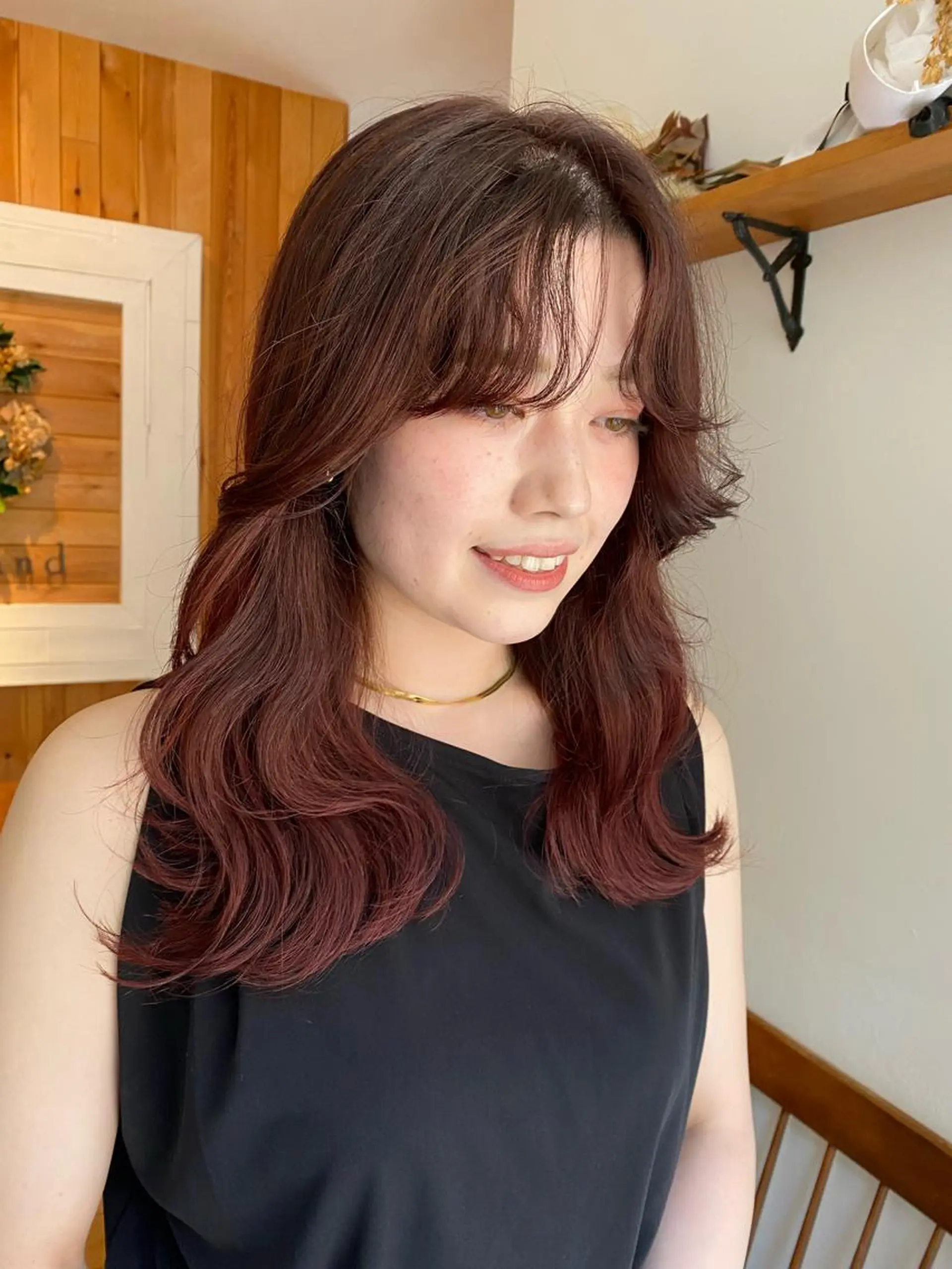 ロング カラー パーマ ヘアアレンジ メンズ キッズ ネイル マツエク・マツパ アイブロウ メンズブリーチ ブリーチ オレンジ オレンジピンク ピンクカラー インナーカラー/ KANAのヘアスタイル