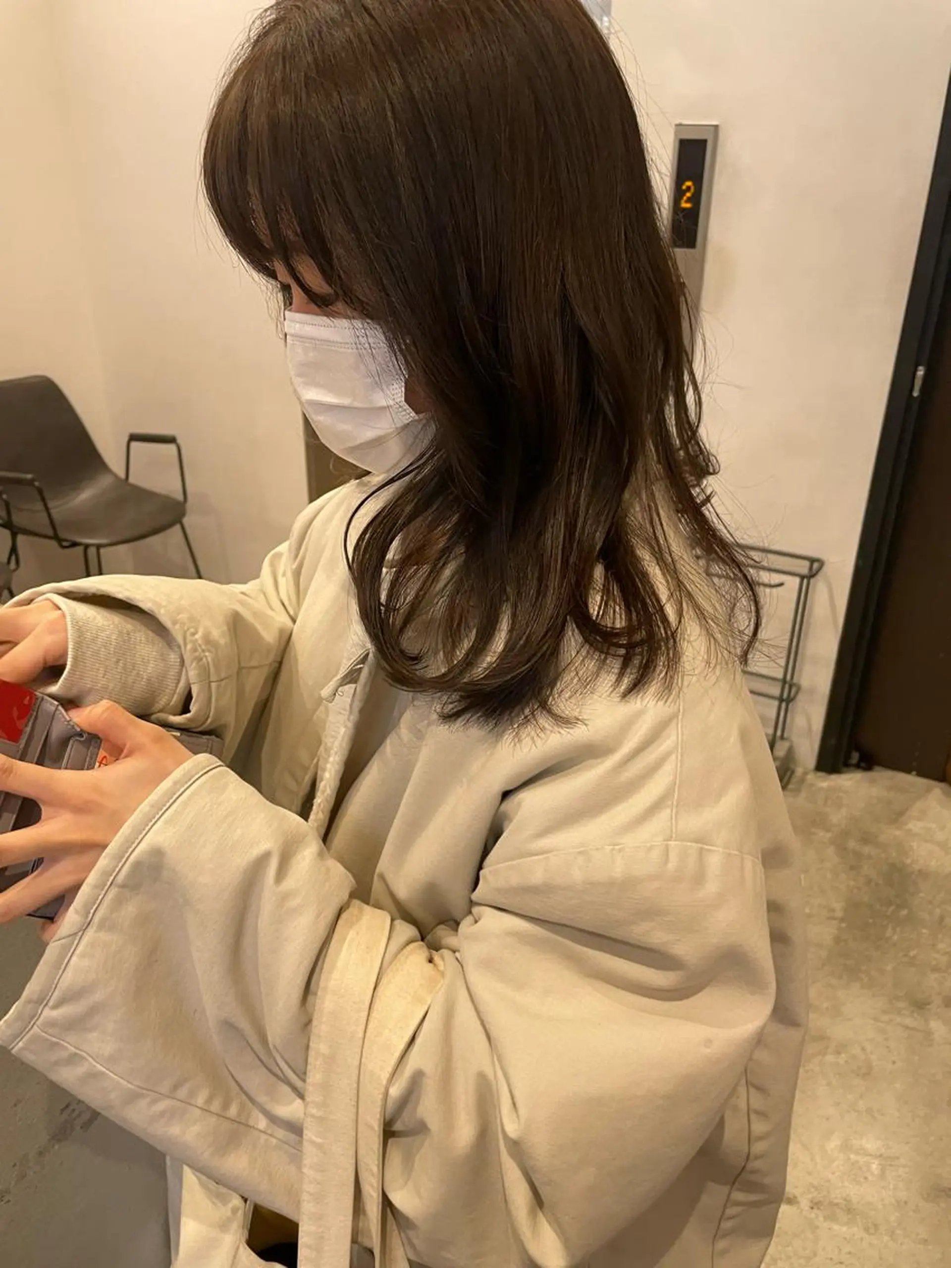 セミロング レイヤーカット 銀 座のヘアスタイル