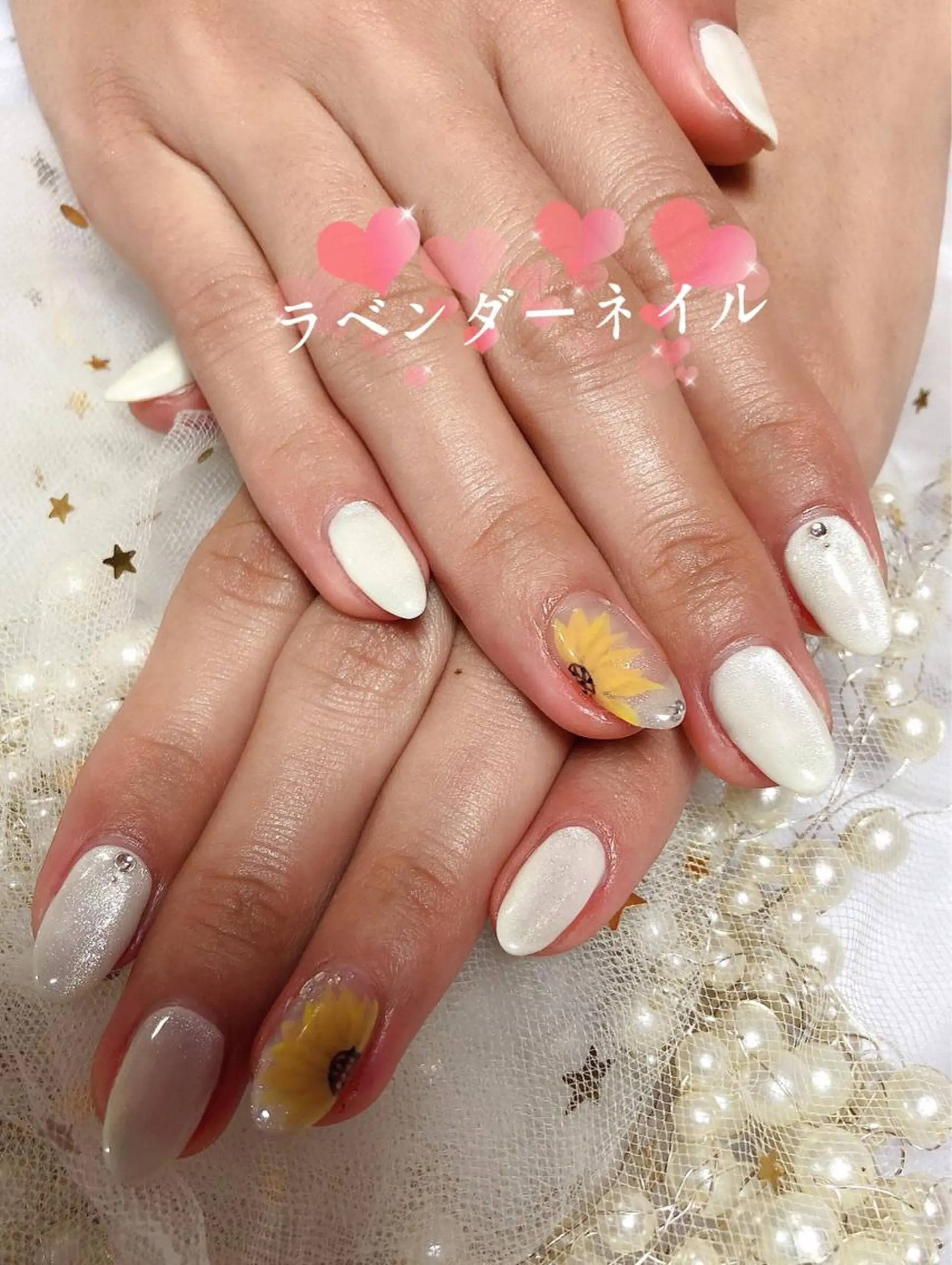 ネイル ラベンダー💖日暮里 ルル💖ネイルのネイルデザイン