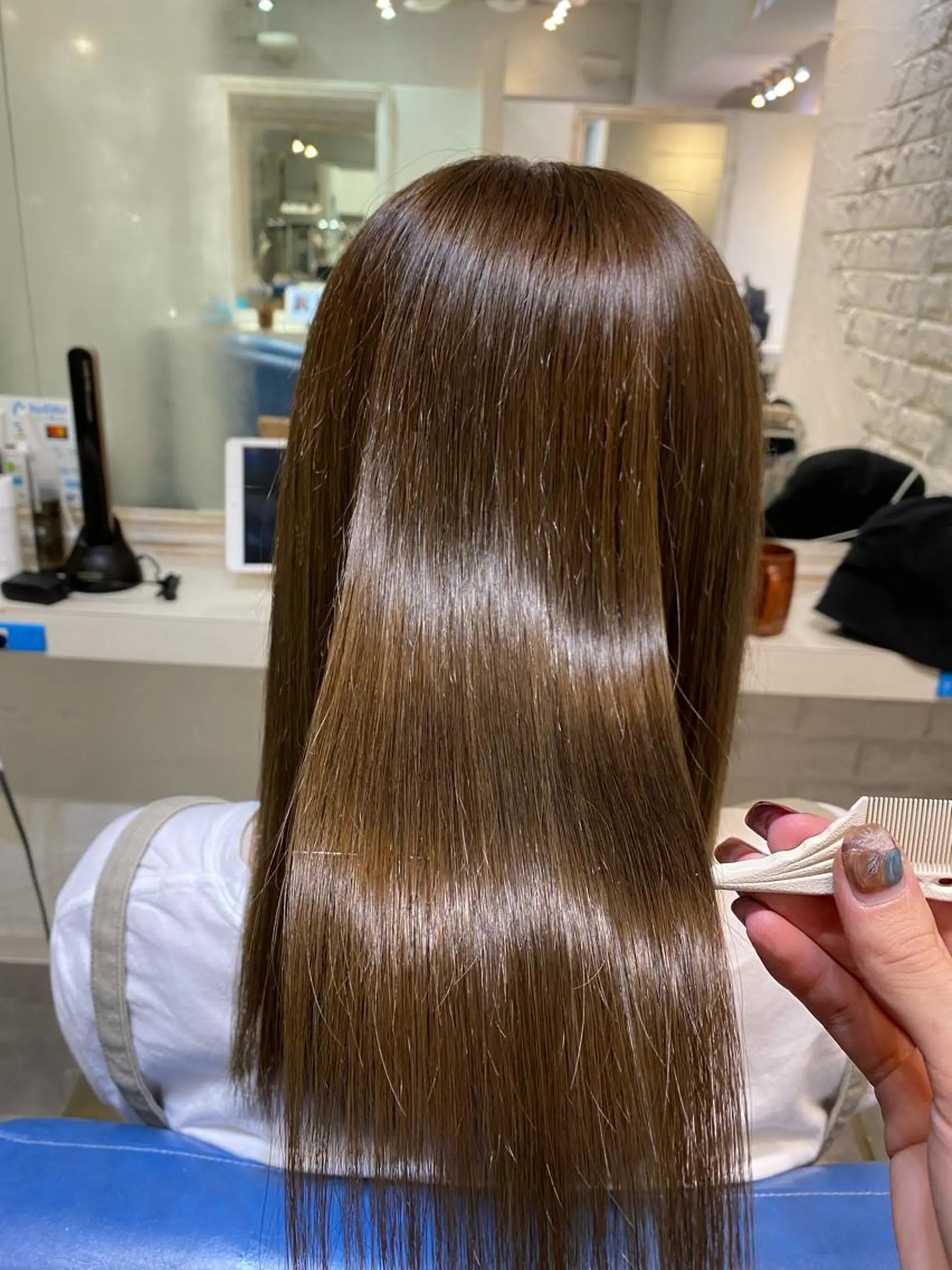 ミディアム カラー トリートメント カット ヘアカラー トリートメント メンズパーマ/ エクステ🌞セナのヘアスタイル