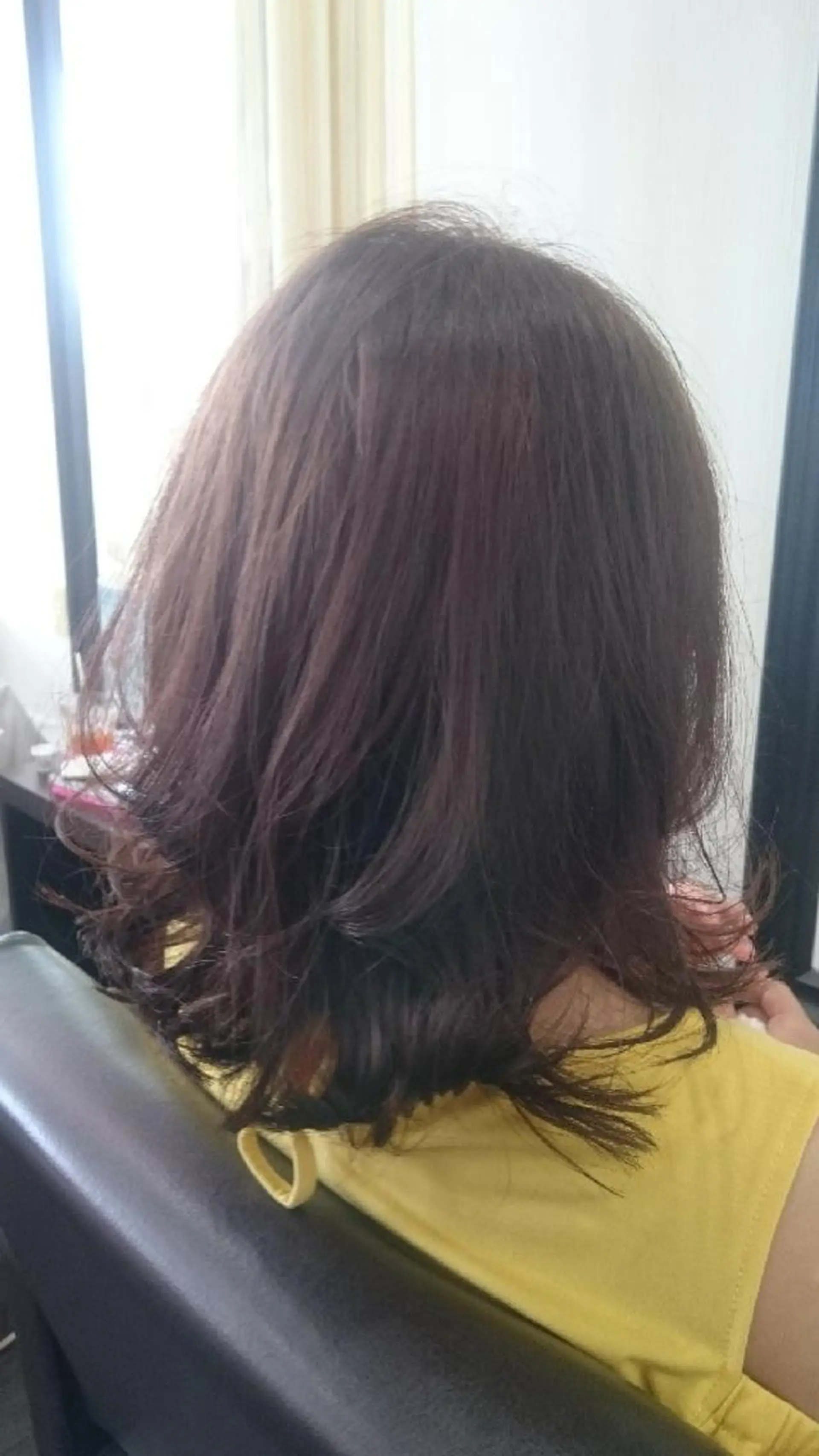 ミディアム カラー パーマ カット パーマ Add9 柳田健登のヘアスタイル