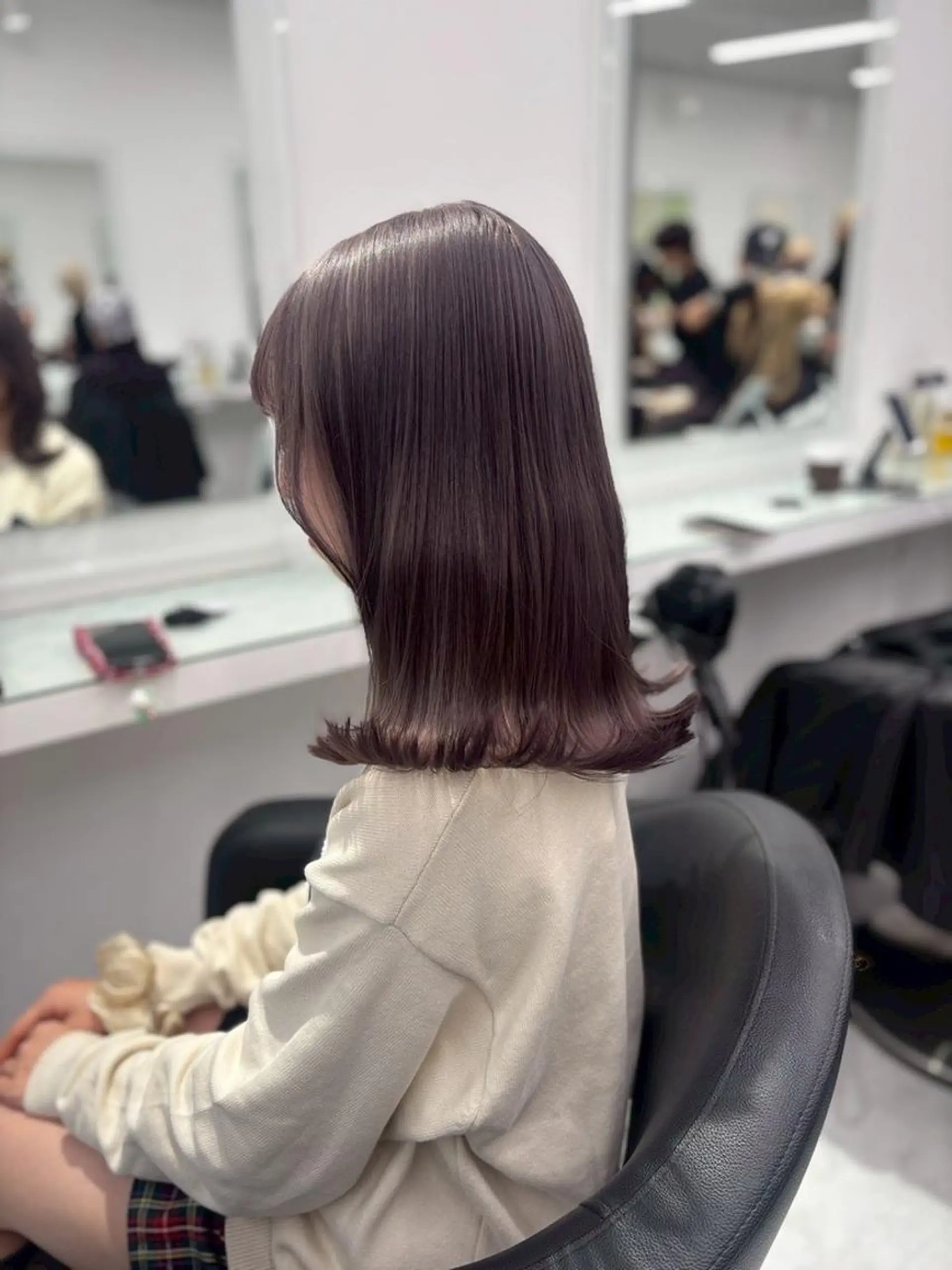 カラー ブリーチなし🥣🤍 ベージュ♡表参道のヘアスタイル