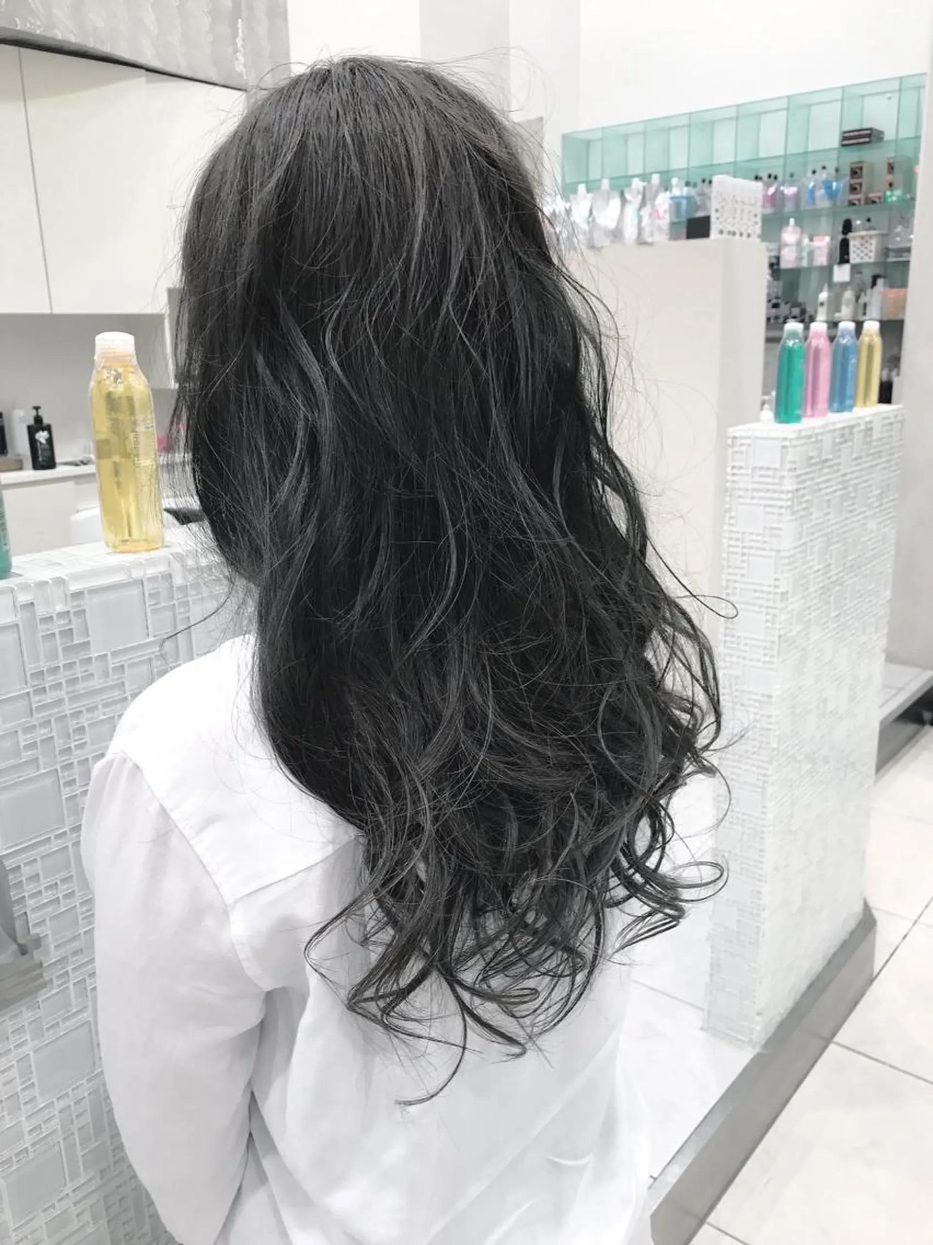 ロング ヘアカラー トリートメント 田中 慎也のヘアスタイル