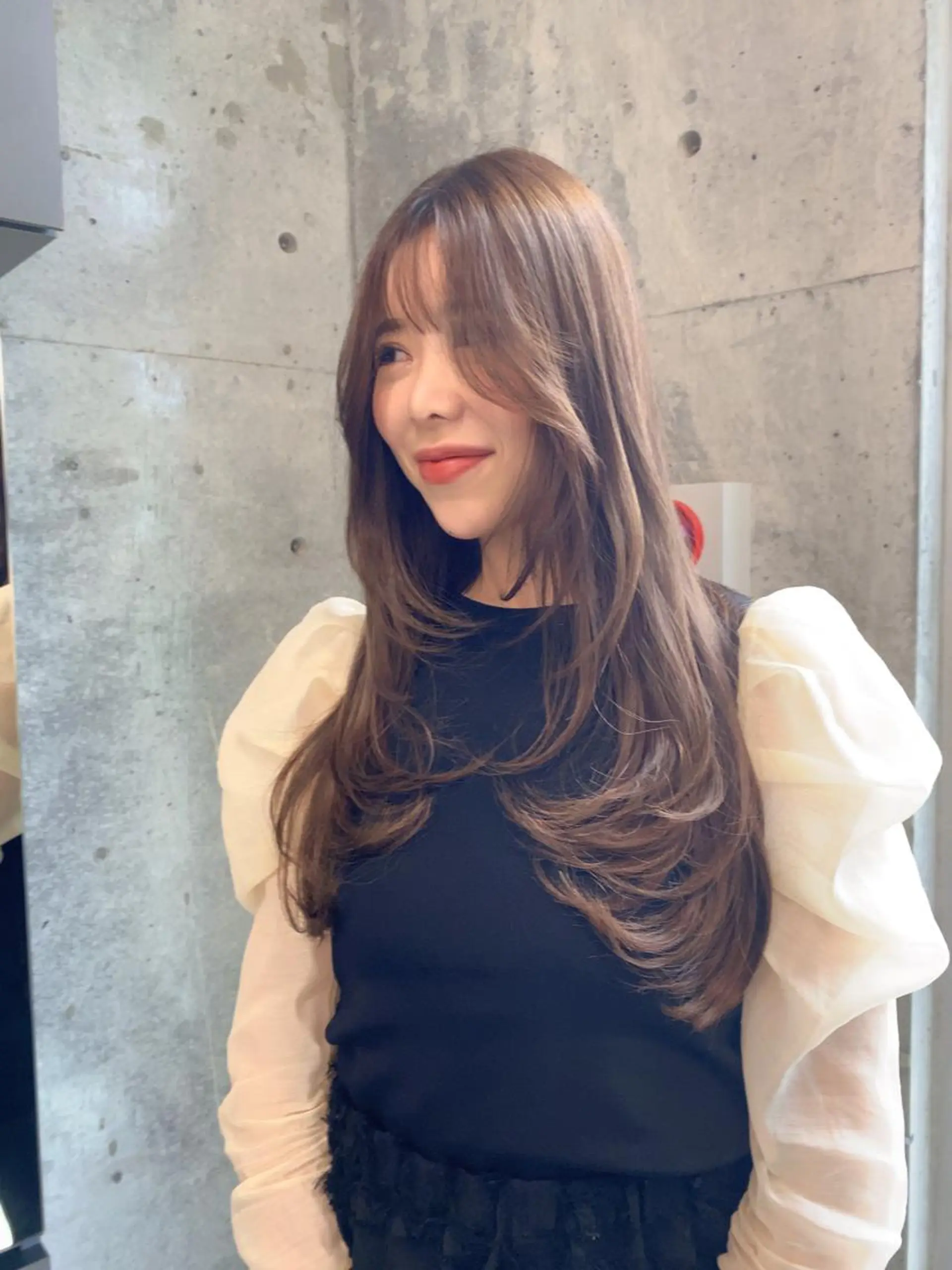 ロング カラー カット ヘアカラー トリートメント レイヤー/柔色 カラー/SAkiのヘアスタイル