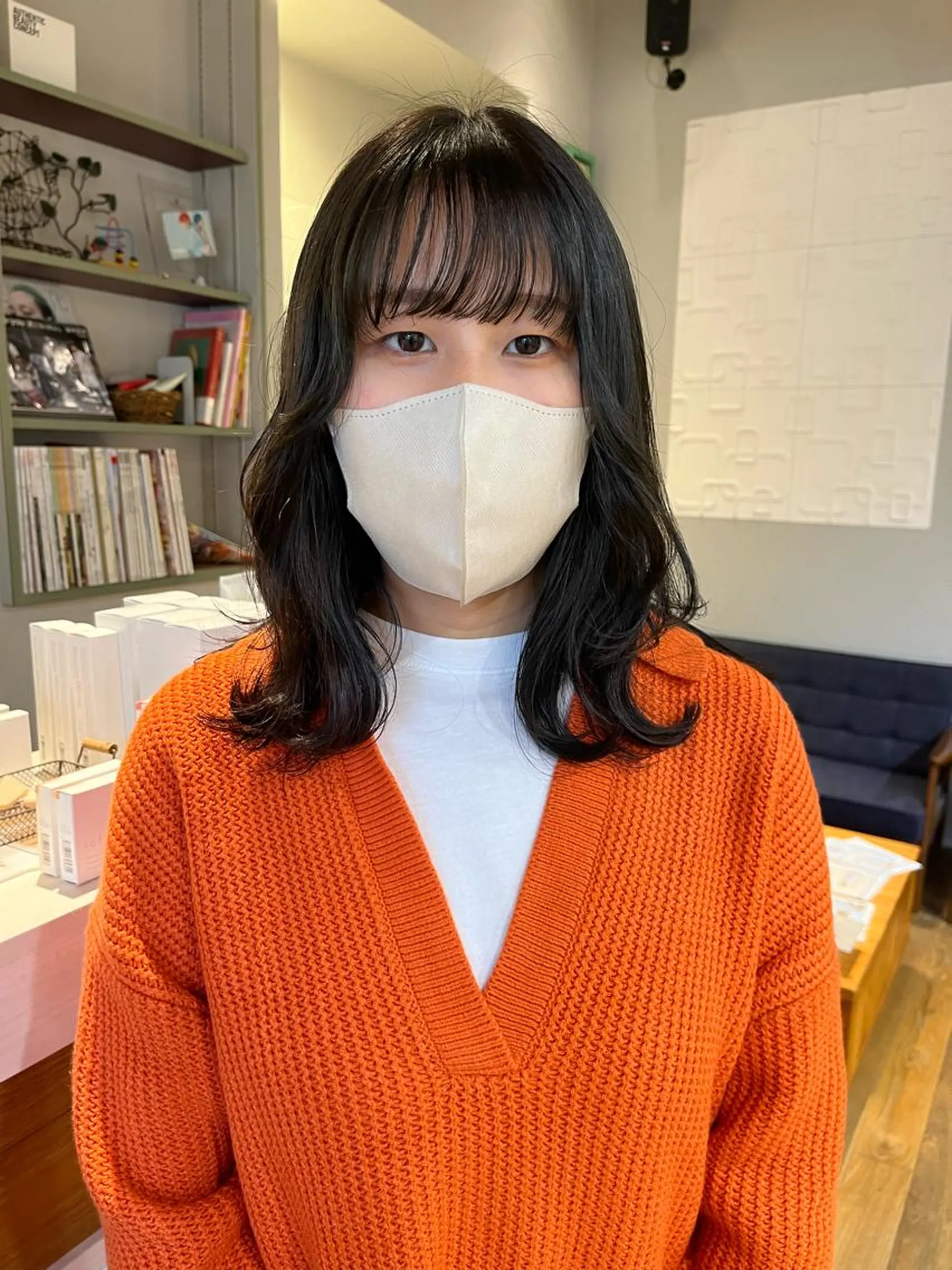 ミディアム かわい りほのヘアスタイル