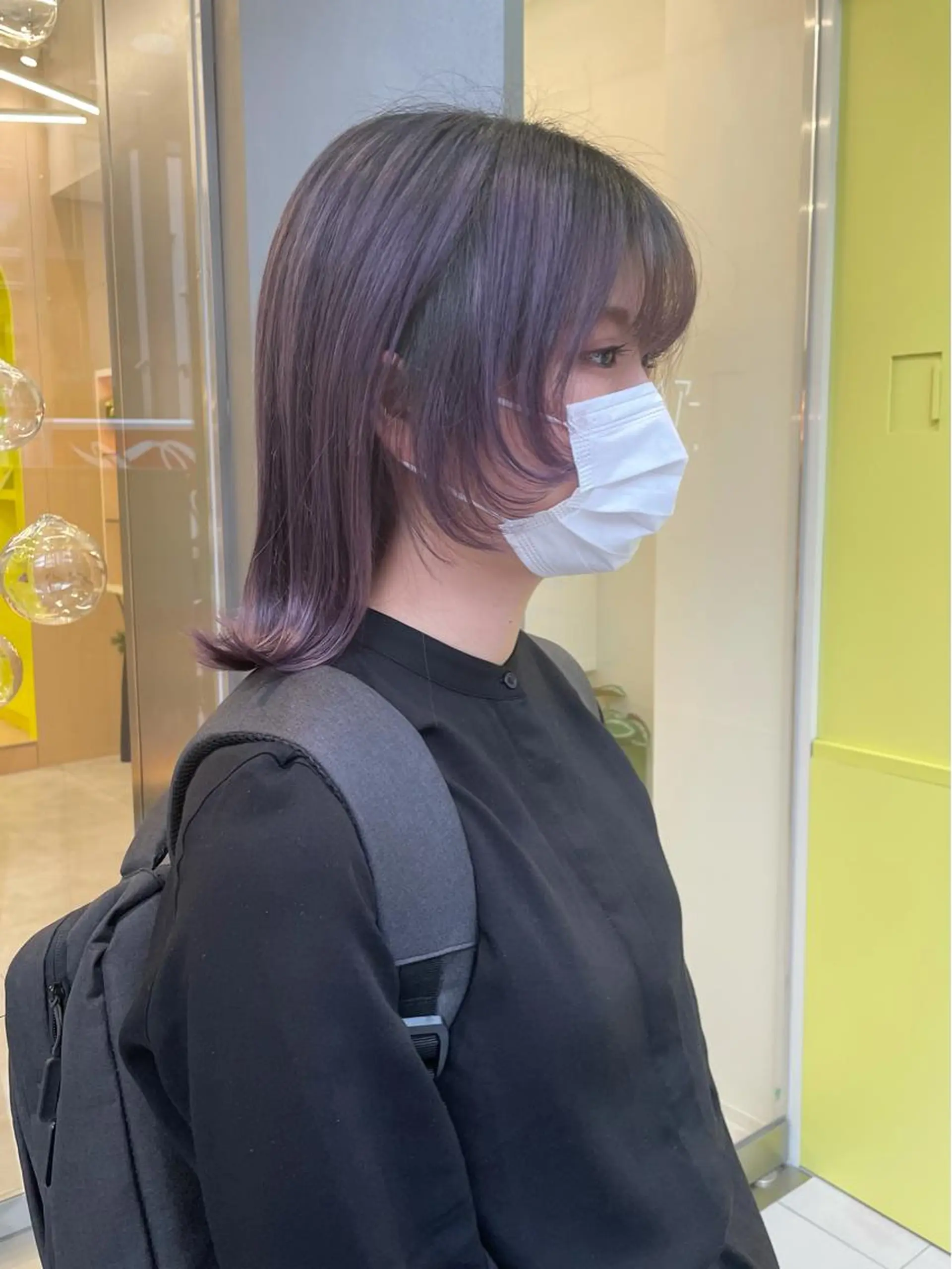 ミディアム カラー 髙橋 かすみのヘアスタイル