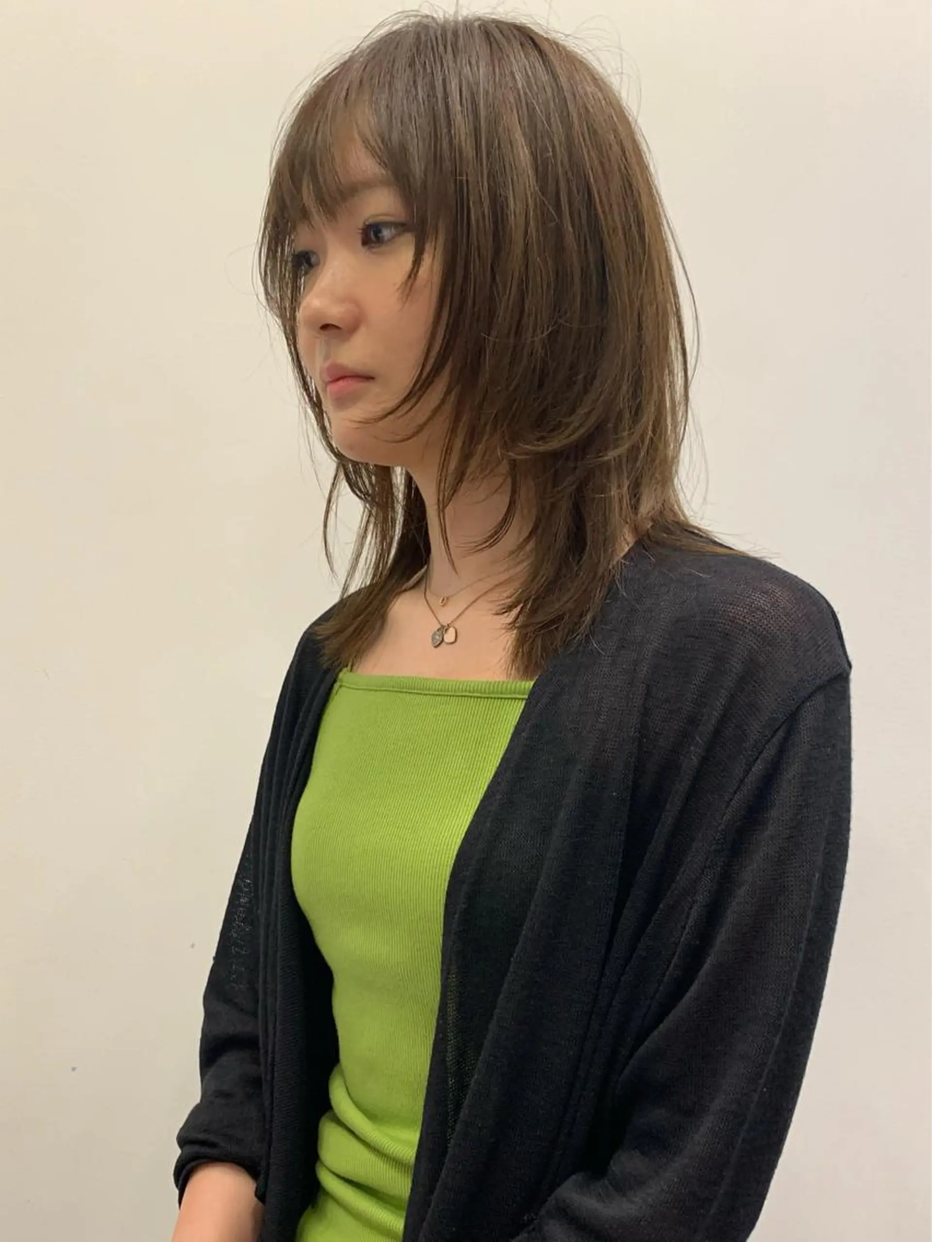 ミディアム カラー カット ヘアカラー 似合わせウルフ/ レイヤー/山本祐輔のヘアスタイル