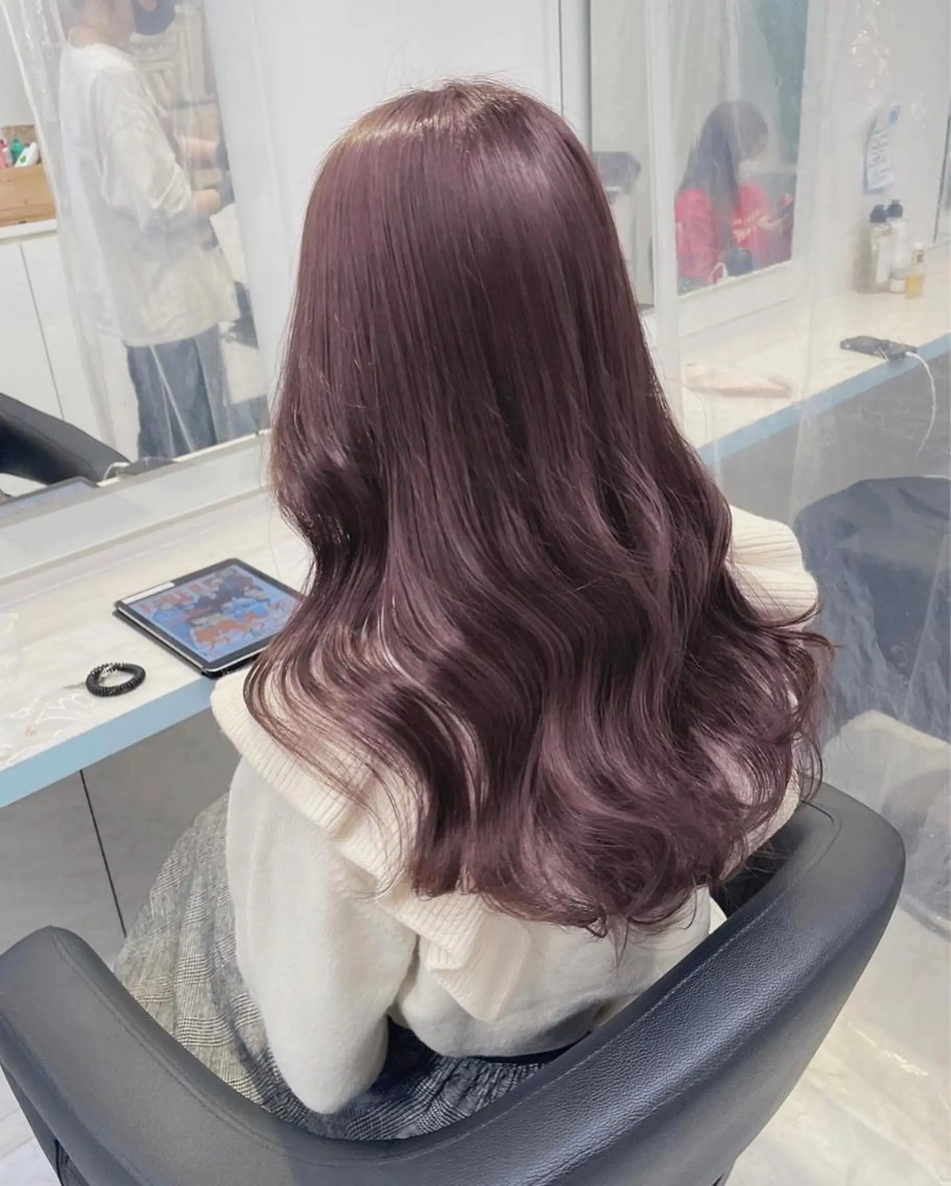 ミディアム ヘアカラー トリートメント 顔周りレイヤー/新宿 /モテ艶カラー/航介のヘアスタイル