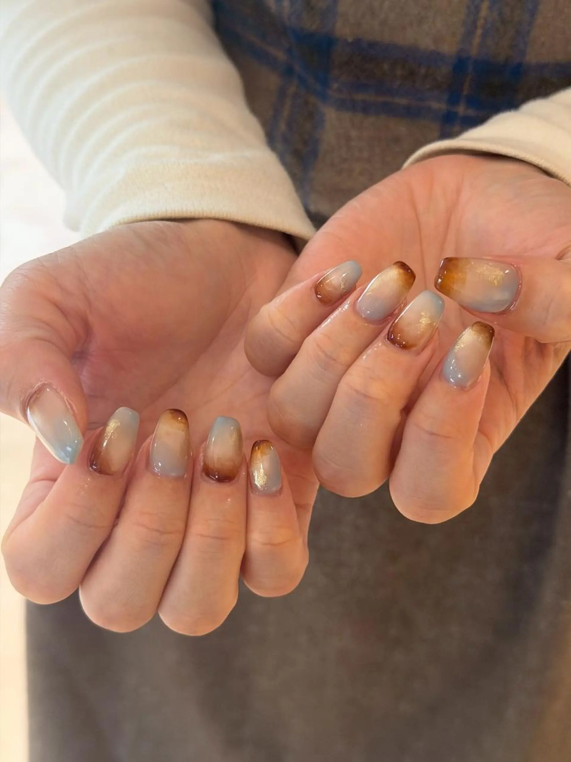 ネイル アートネイル フラッシュネイル 韓国ネイル マグネットネイル 持ち込み Allma Nailのネイルデザイン