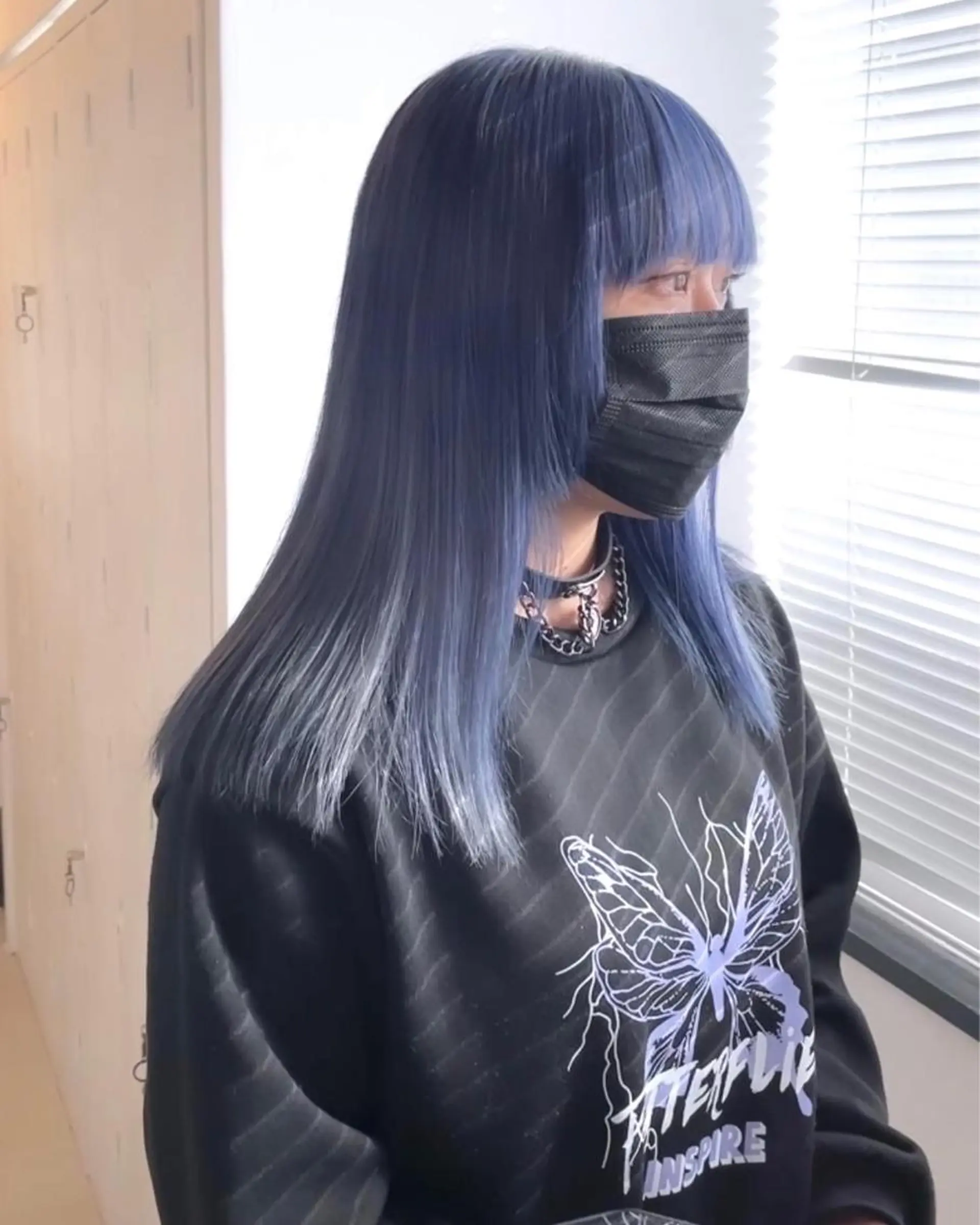 ミディアム ヘアカラー トリートメント 難波/心斎橋/ボブ/ 髪質改善/ハイトーンのヘアスタイル