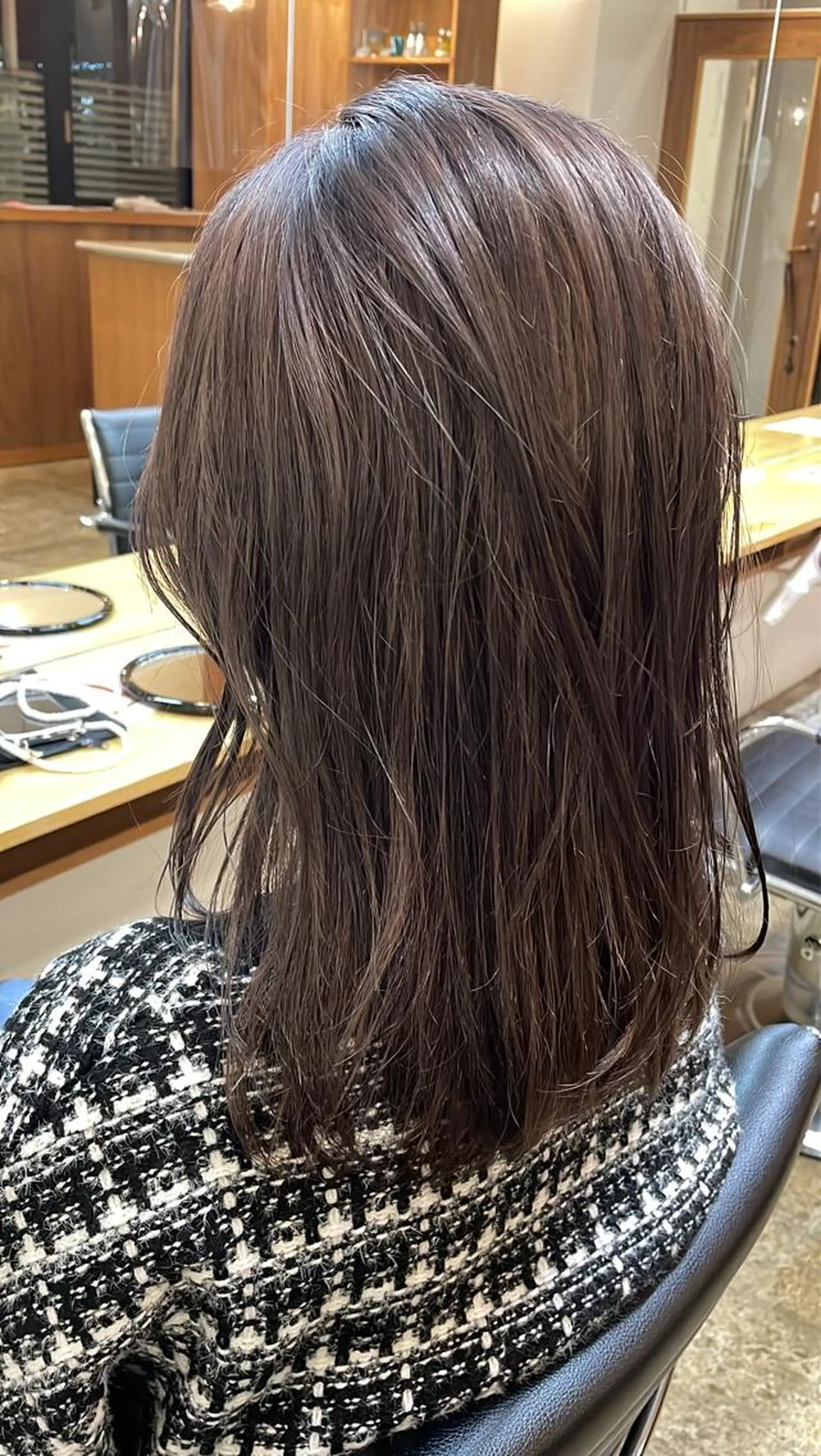 ミディアム ヘアカラー トリートメント カットモデル募集 長谷川のヘアスタイル