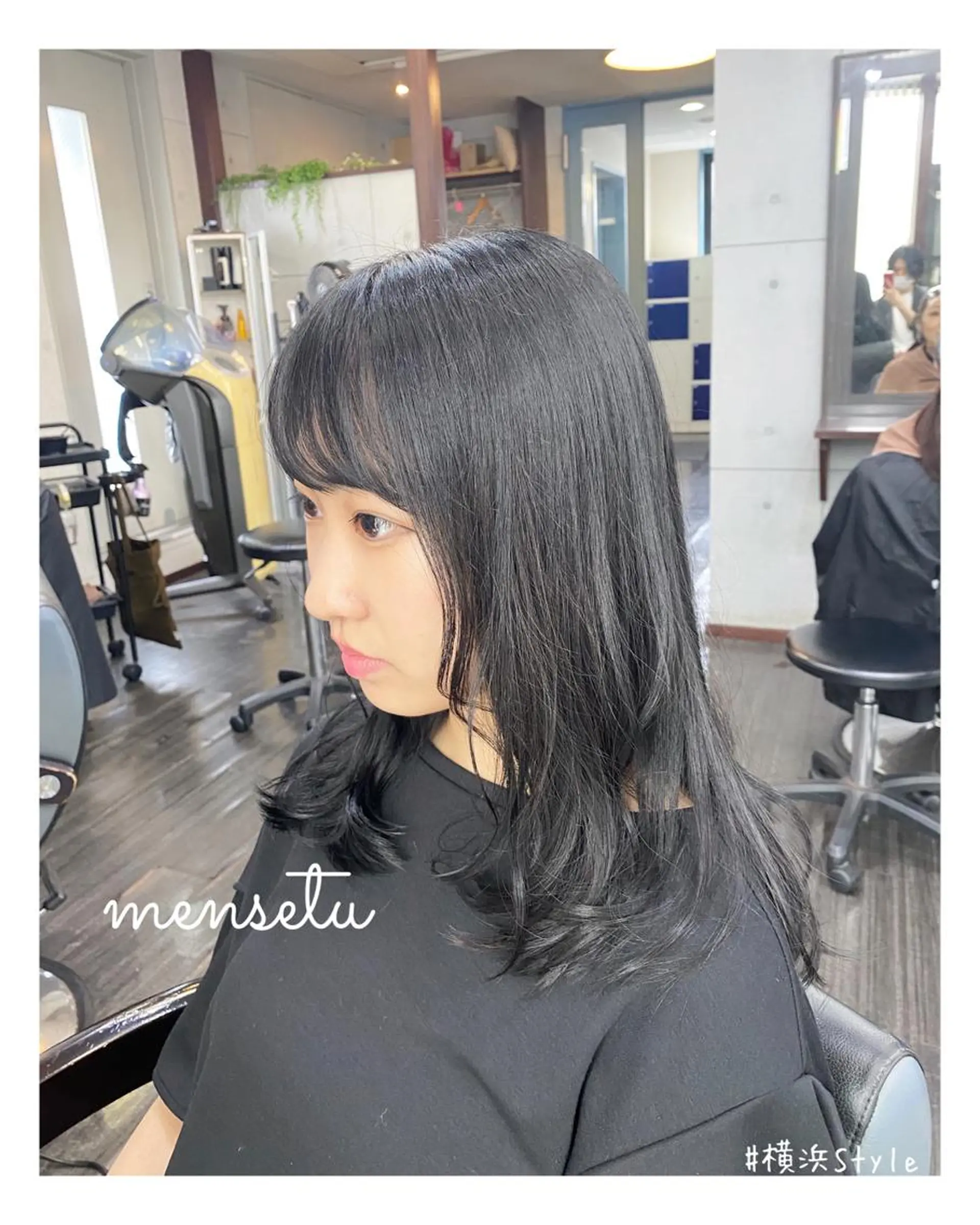 セミロング カラー カット ヘアカラー トリートメント ＊横浜駅＊ 金子 誠也のヘアスタイル