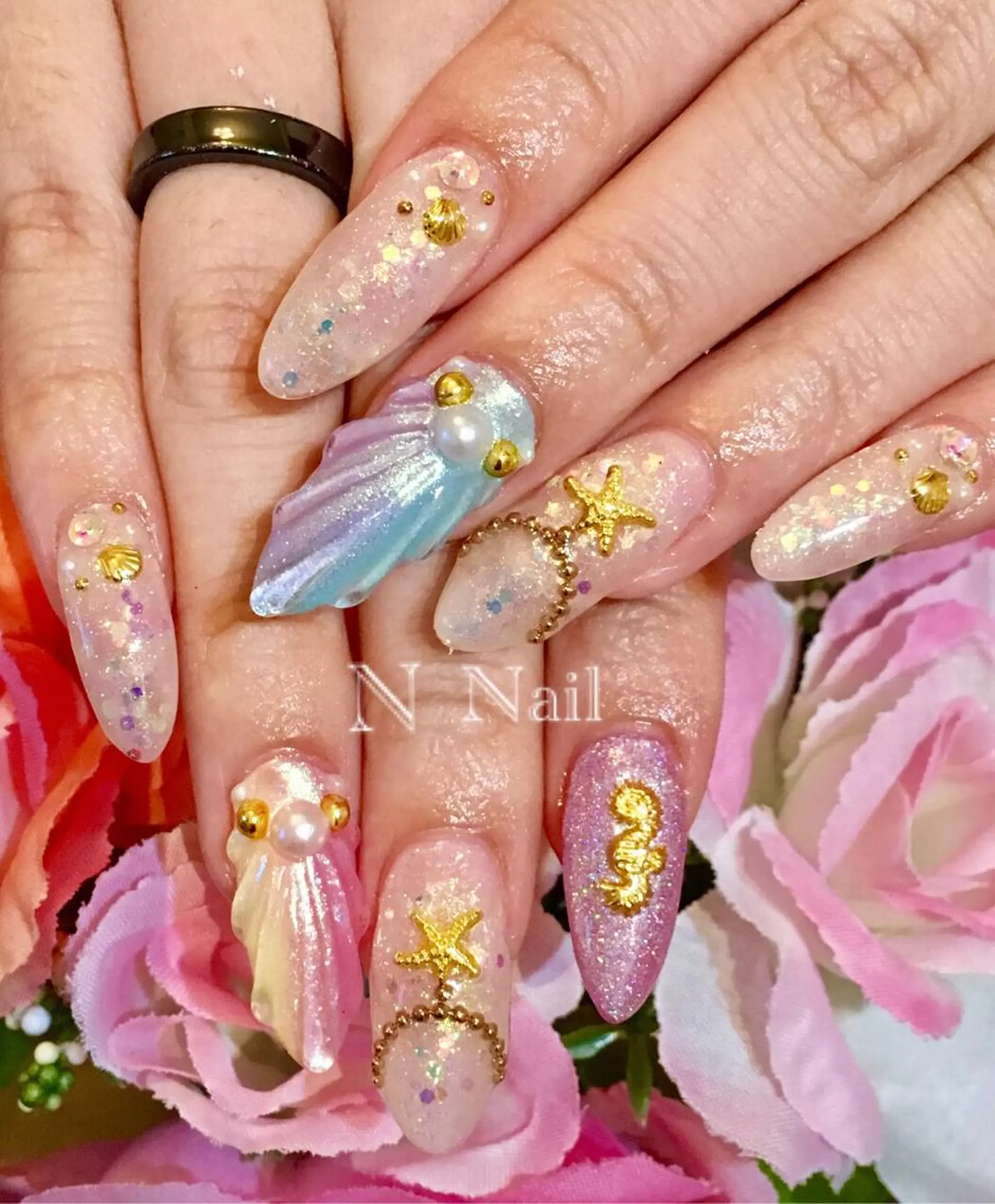 ロング ネイル Nail Salon Nのネイルデザイン