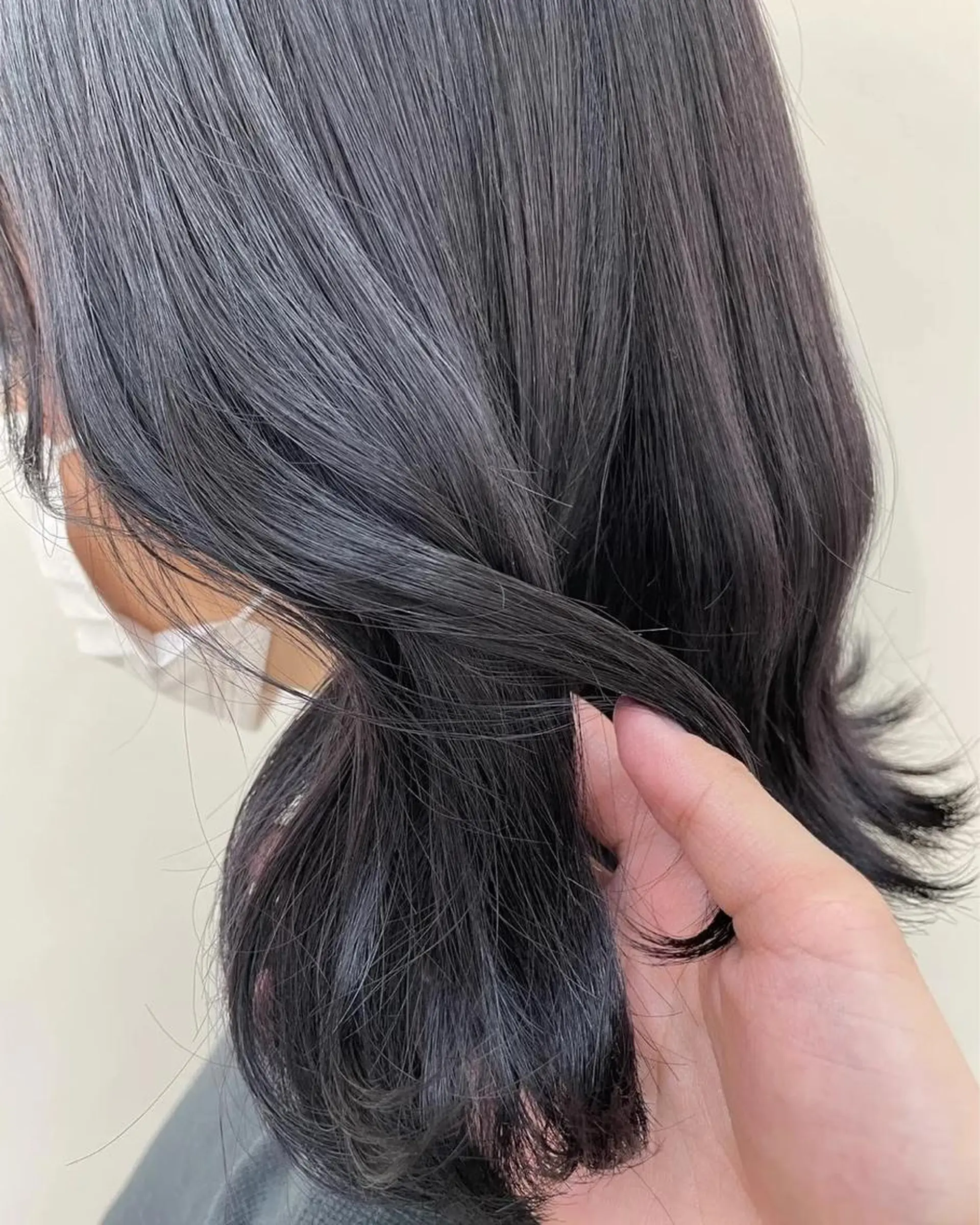 ミディアム カラー ブルーカラー ラベンダーカラー 韓国風カラー🤎 𝒄𝒉𝒊𝒌𝒂のヘアスタイル