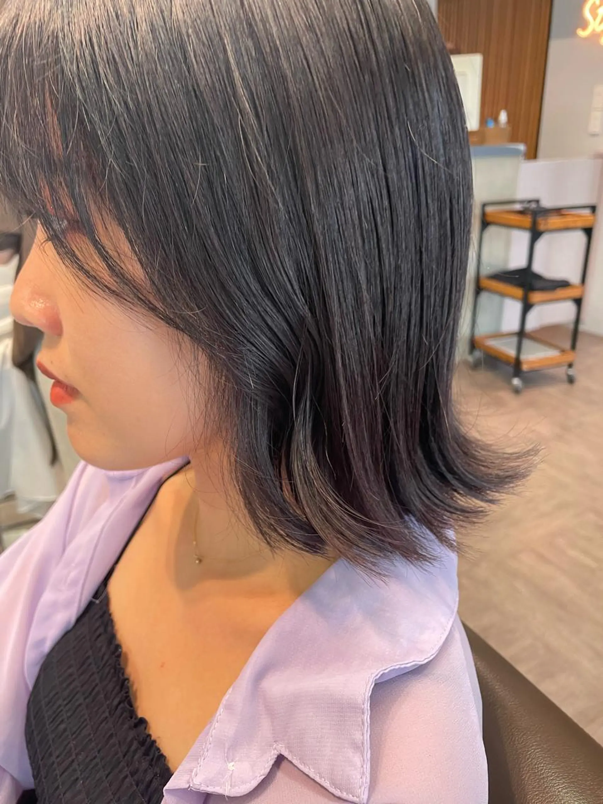 ミディアム カラー PANOLA下北沢 中川夢菜のヘアスタイル