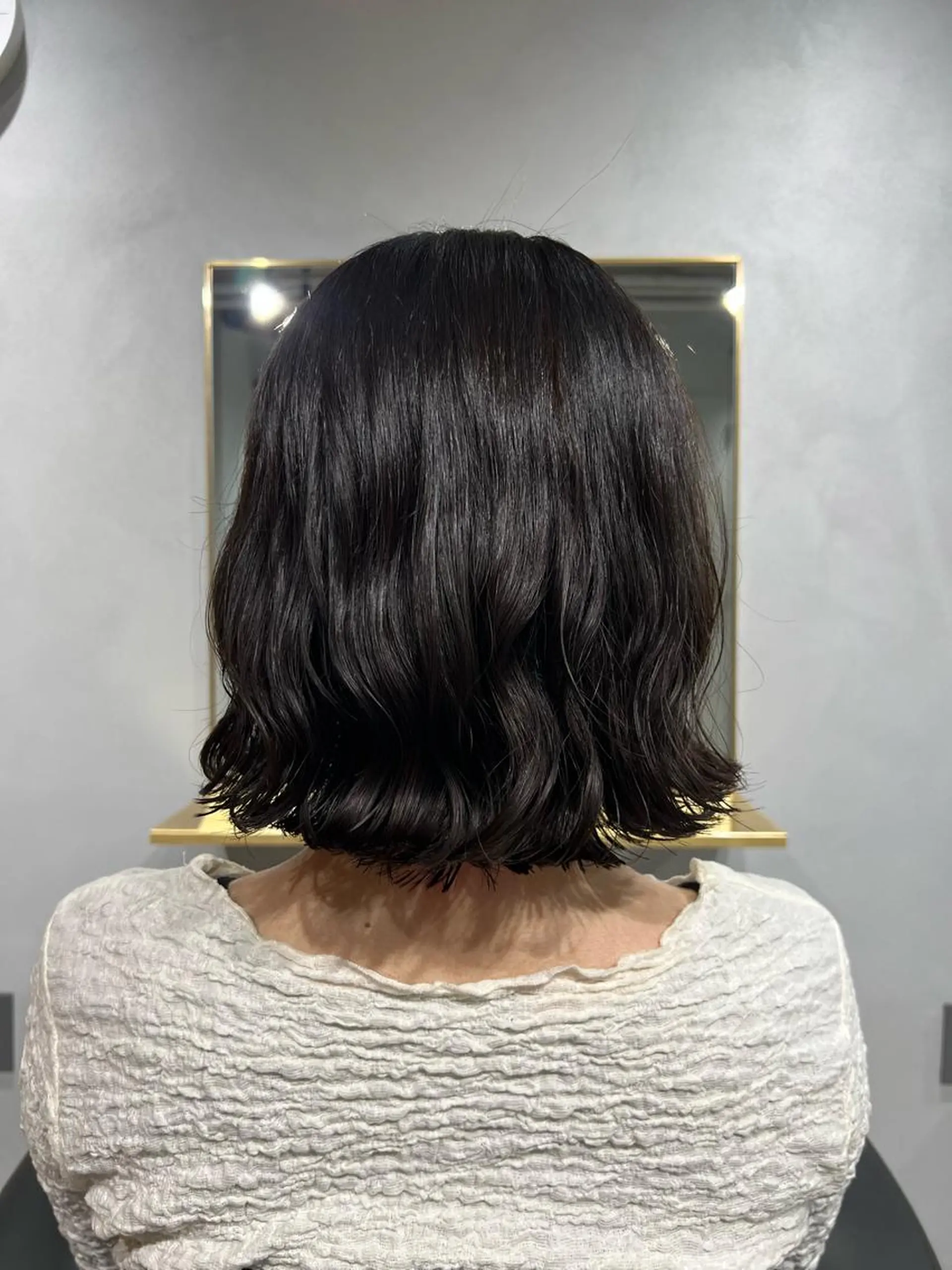 ショート カラー パーマ akane/ボブ /オリーブベージュのヘアスタイル