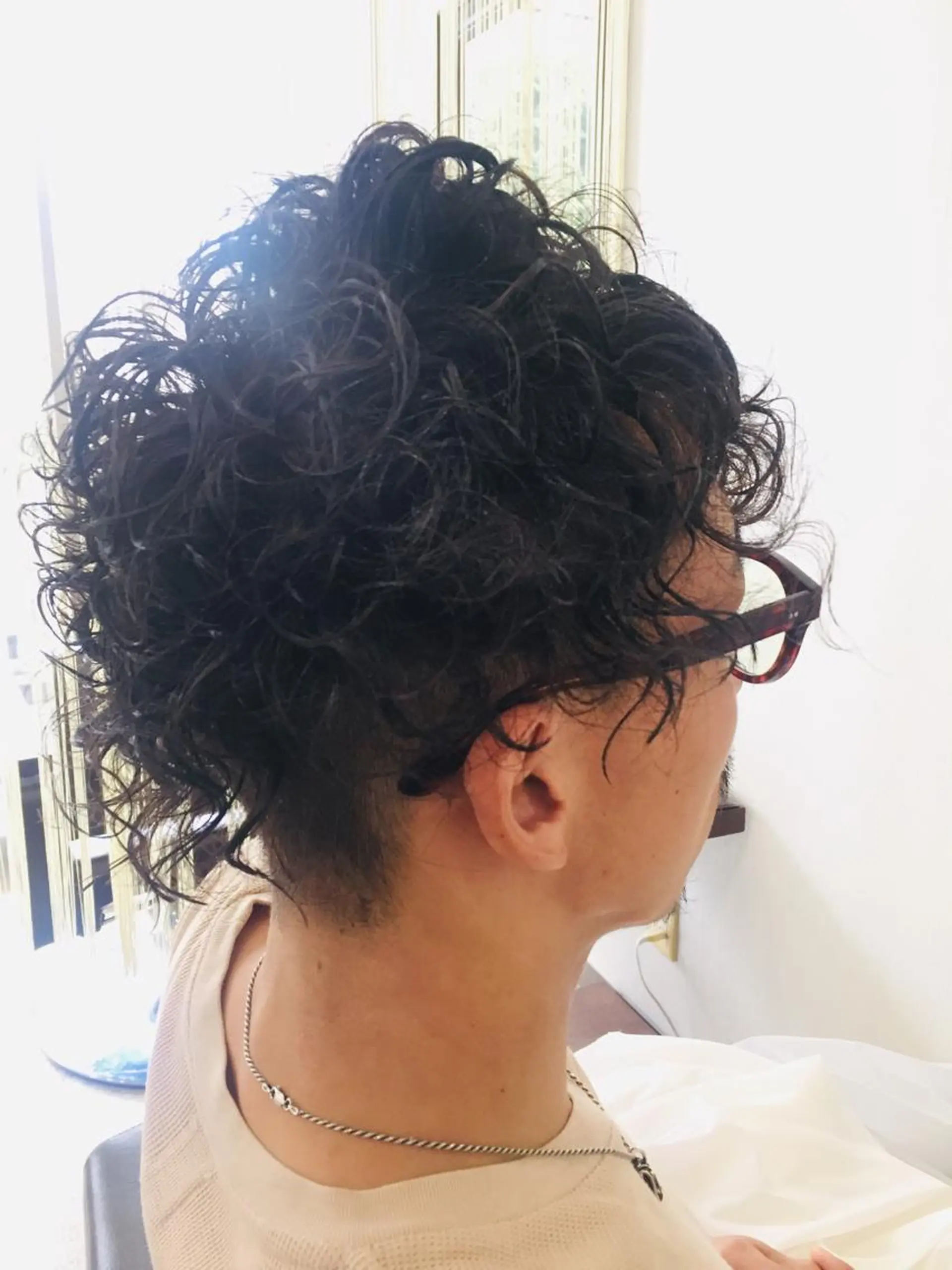 ショート パーマ メンズ 阿久津 泰幸のヘアスタイル