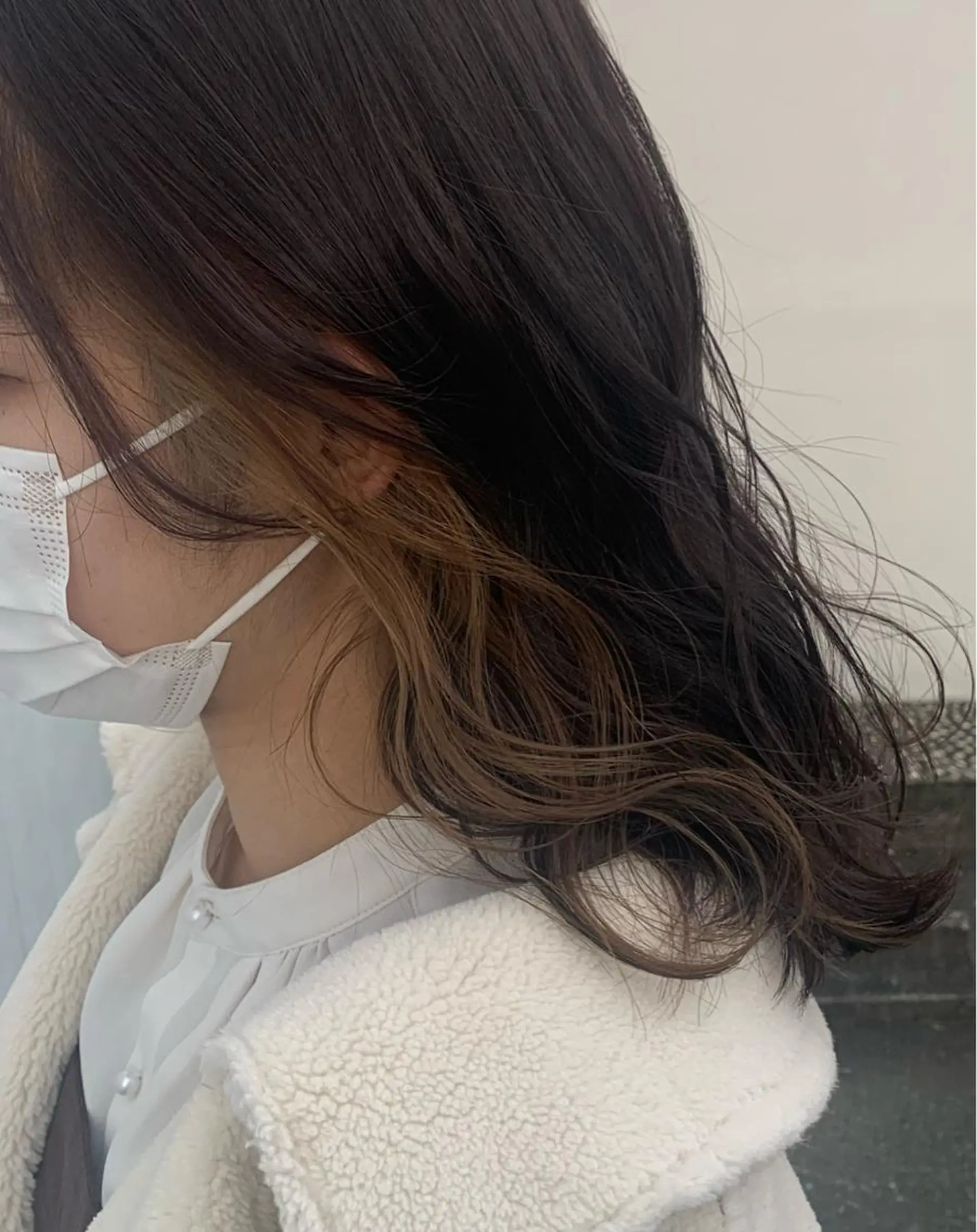 ロング カラー チョコレートカラー/ 𝐒𝐚𝐤𝐢のヘアスタイル