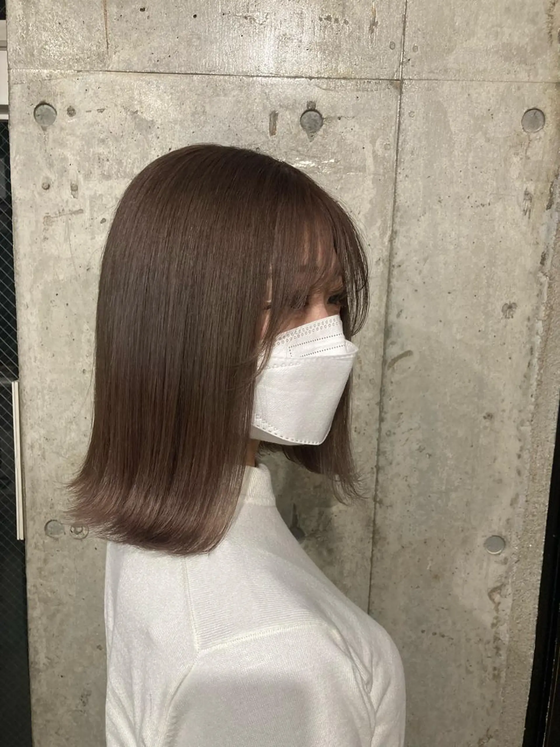 ミディアム カラー 髪質改善.縮毛矯正 ×韓国ヘアyukiのヘアスタイル