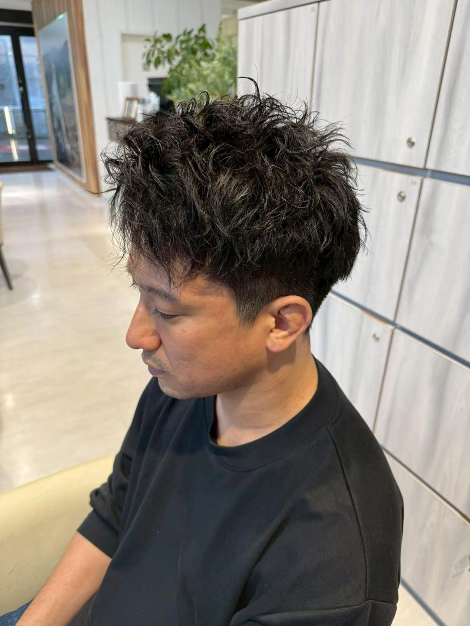 メンズ フェードカット メンズ韓国風 韓国マッシュ マッシュ メンズパーマ メンズ特化🏆 田中滉のヘアスタイル