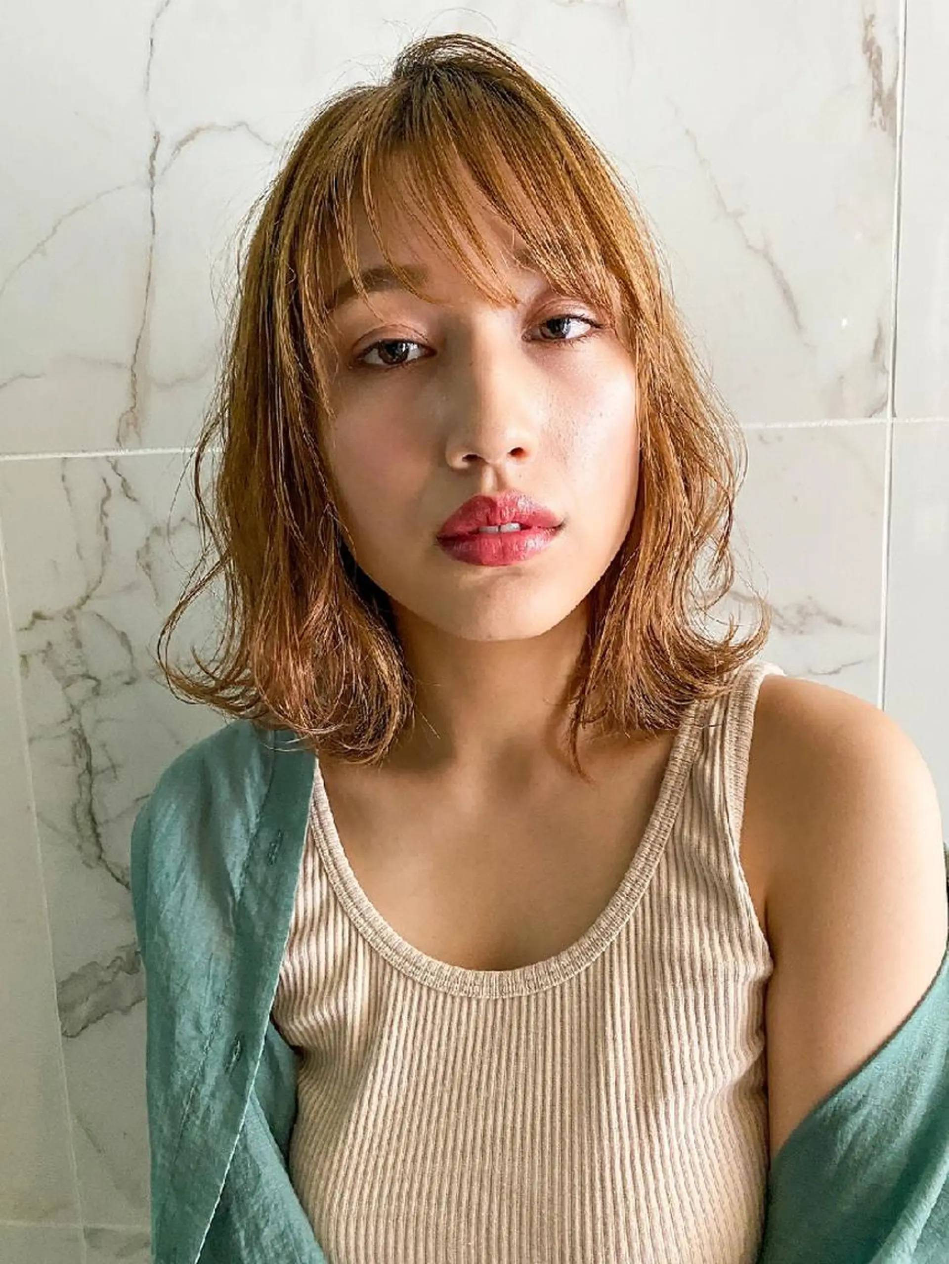 ミディアム ヘアカラー トリートメント AVANCE. 広島本通店のヘアスタイル