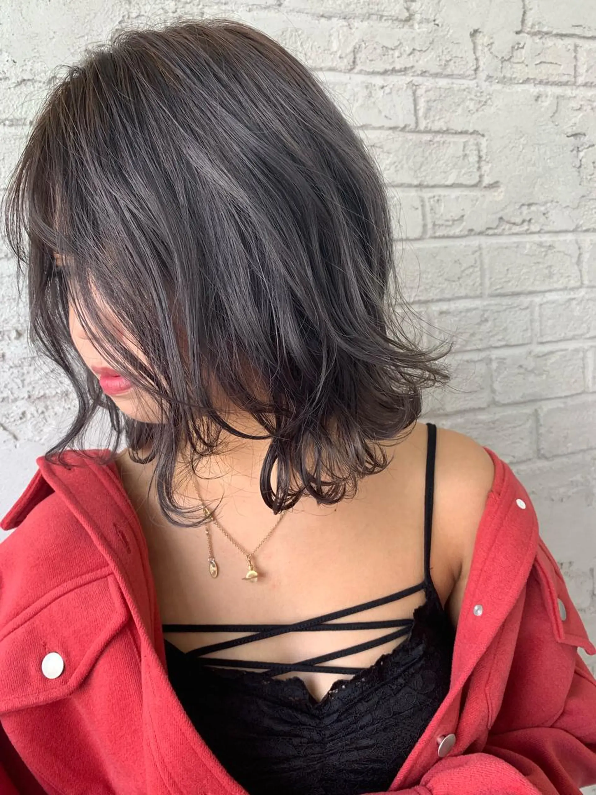 ミディアム 🇺🇸ハイライト特 化美容師🇺🇸漆沢のヘアスタイル