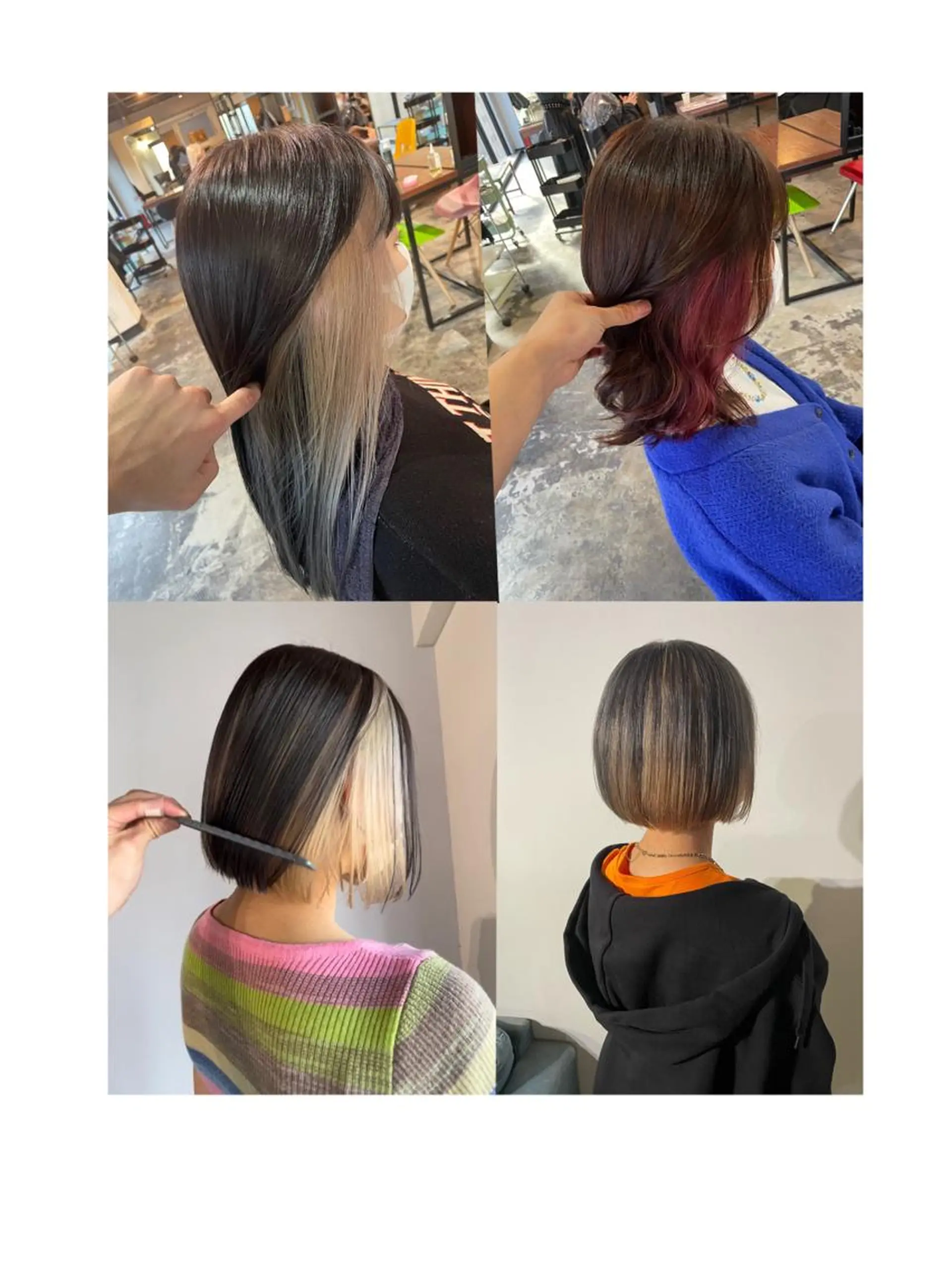 ミディアム カラー ベージュカラー インナーカラー ボブ ボブインナー La fith hair ray所属・メンズ/パーマ/ ブリーチ/KAITOのヘアスタイル