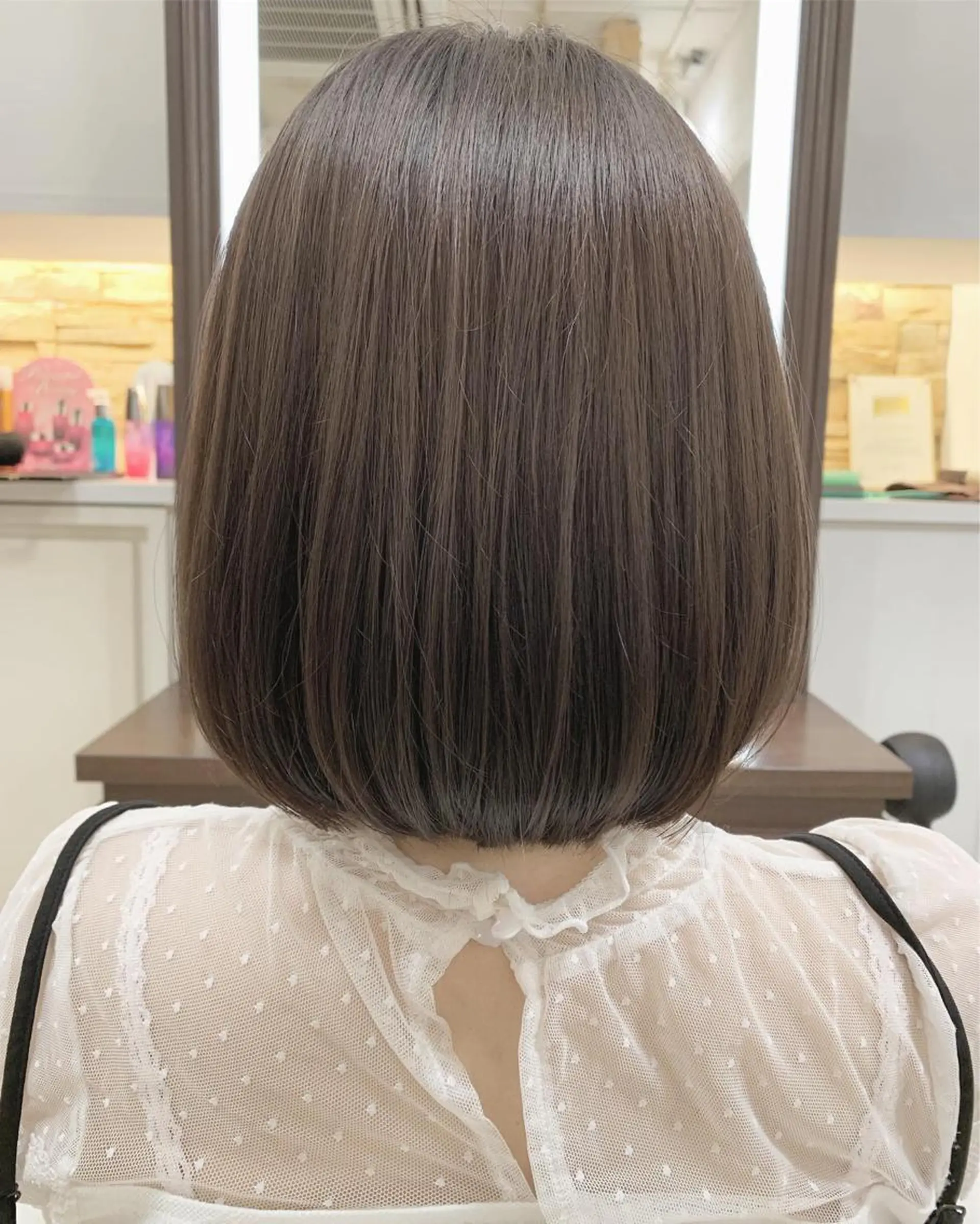 ミディアム 似合わせボブ🫧 丸みショート藤本のヘアスタイル