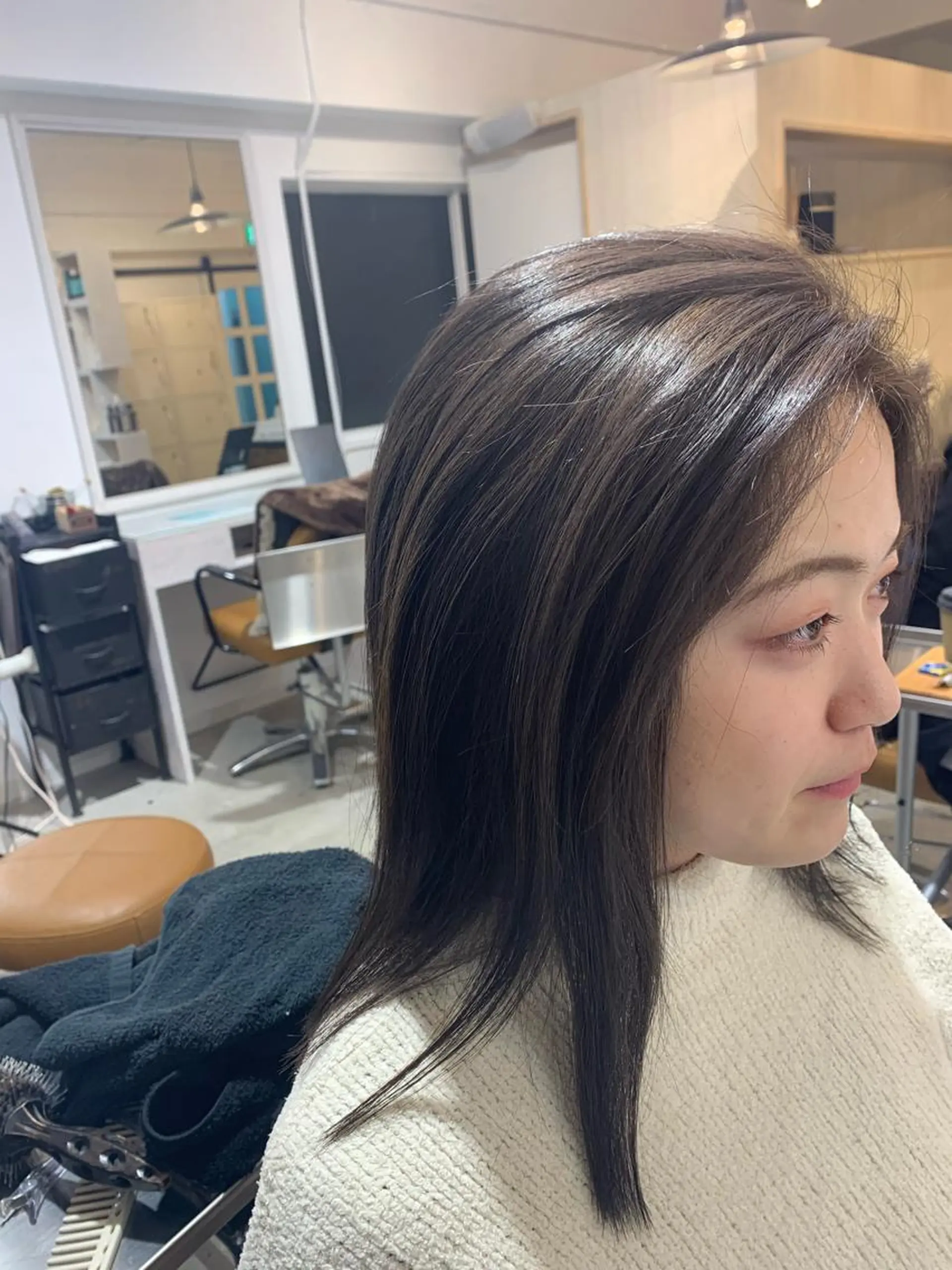 セミロング カラー ヘアアレンジ メンズ ヘアカラー トリートメント Sia中野新橋 『JUNYA』のヘアスタイル