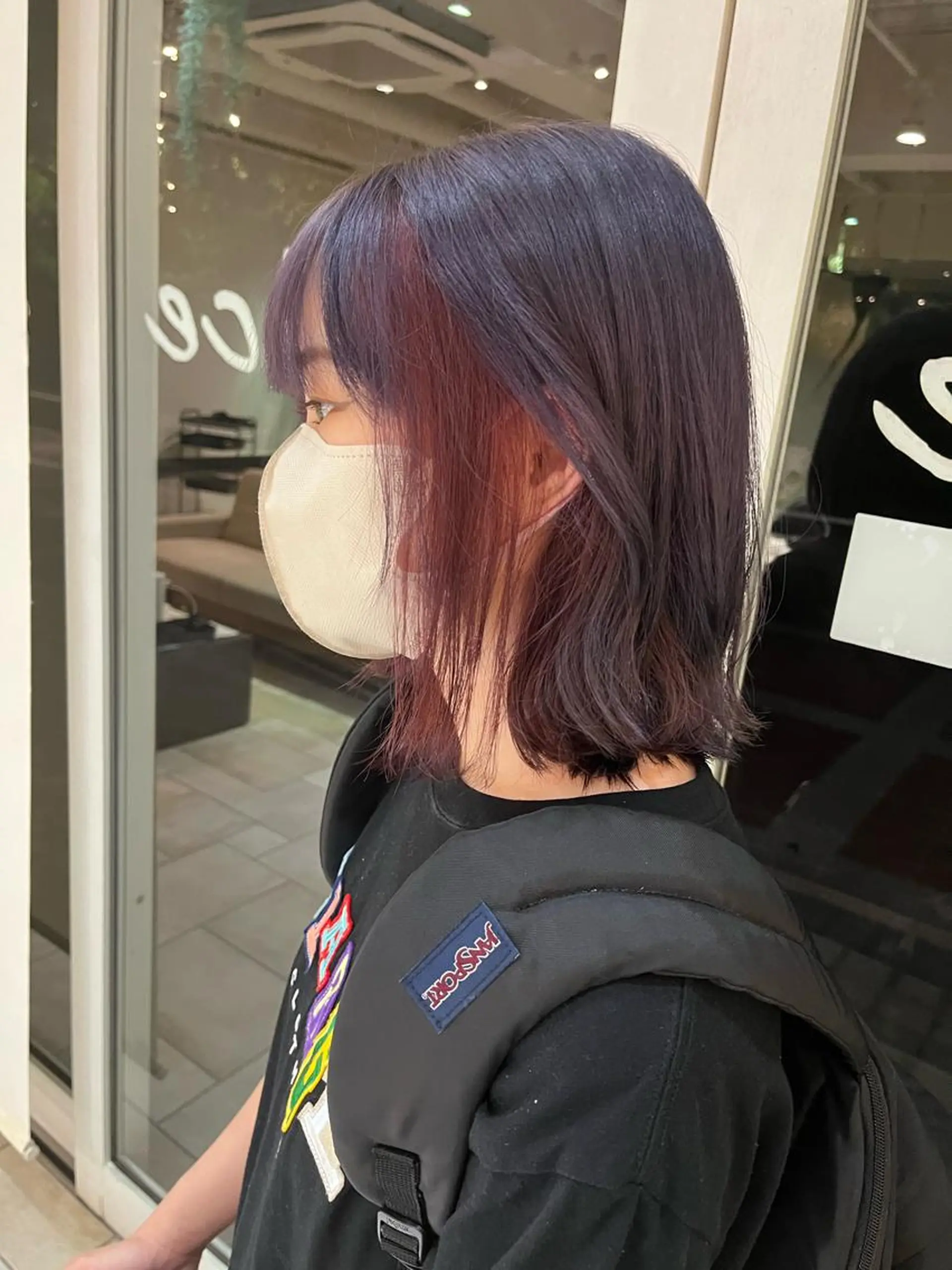 カラー ブリーチ ダブルカラー エドルカラー インナーカラー ブリーチなしカラー ヘアカラー トリートメント 髪質改善/レイヤー/ ボブ/磯野史歩のヘアスタイル