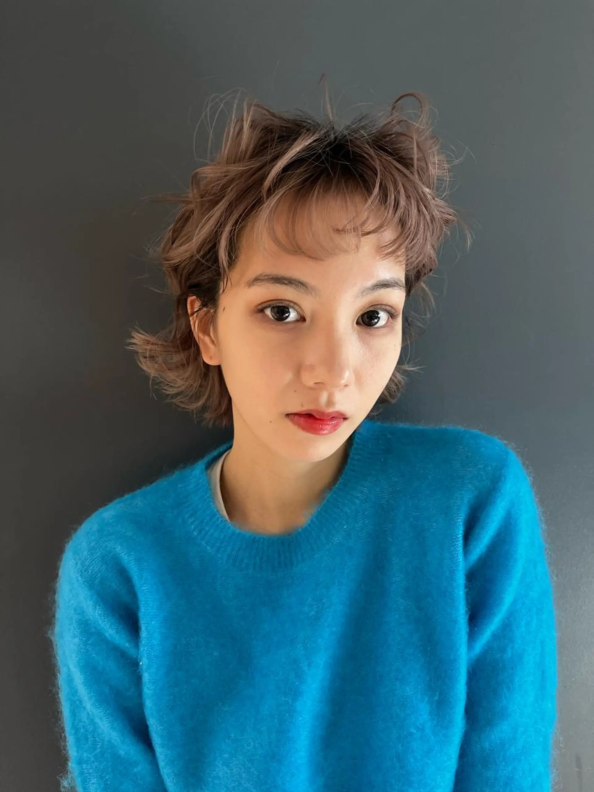 ショート カラー ヘアアレンジ メンズ デザインカラー 原宿/キシタのヘアスタイル