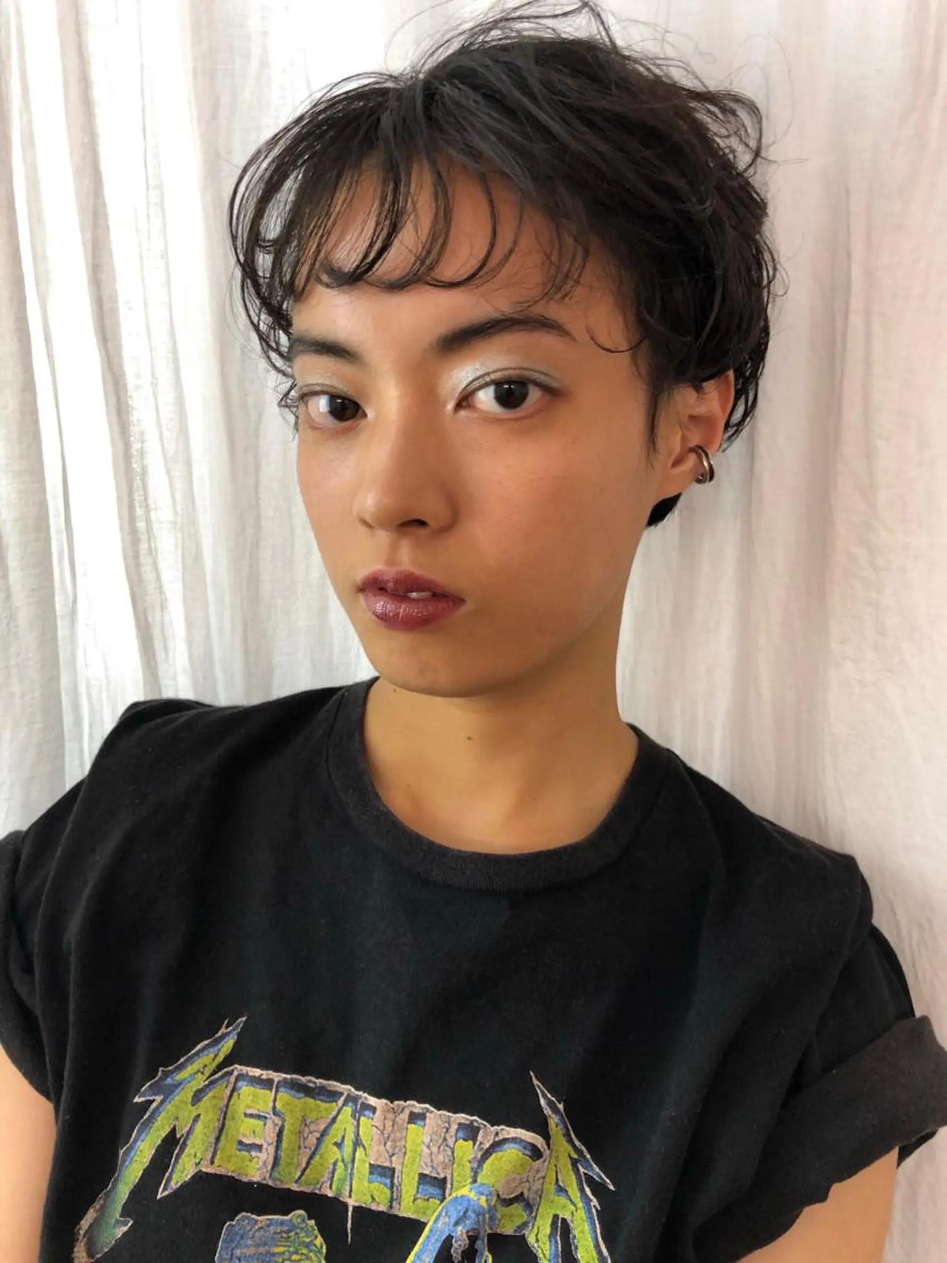 ショート カラー パーマ ヘアアレンジ NOUN所属・eri kinjoのヘアスタイル