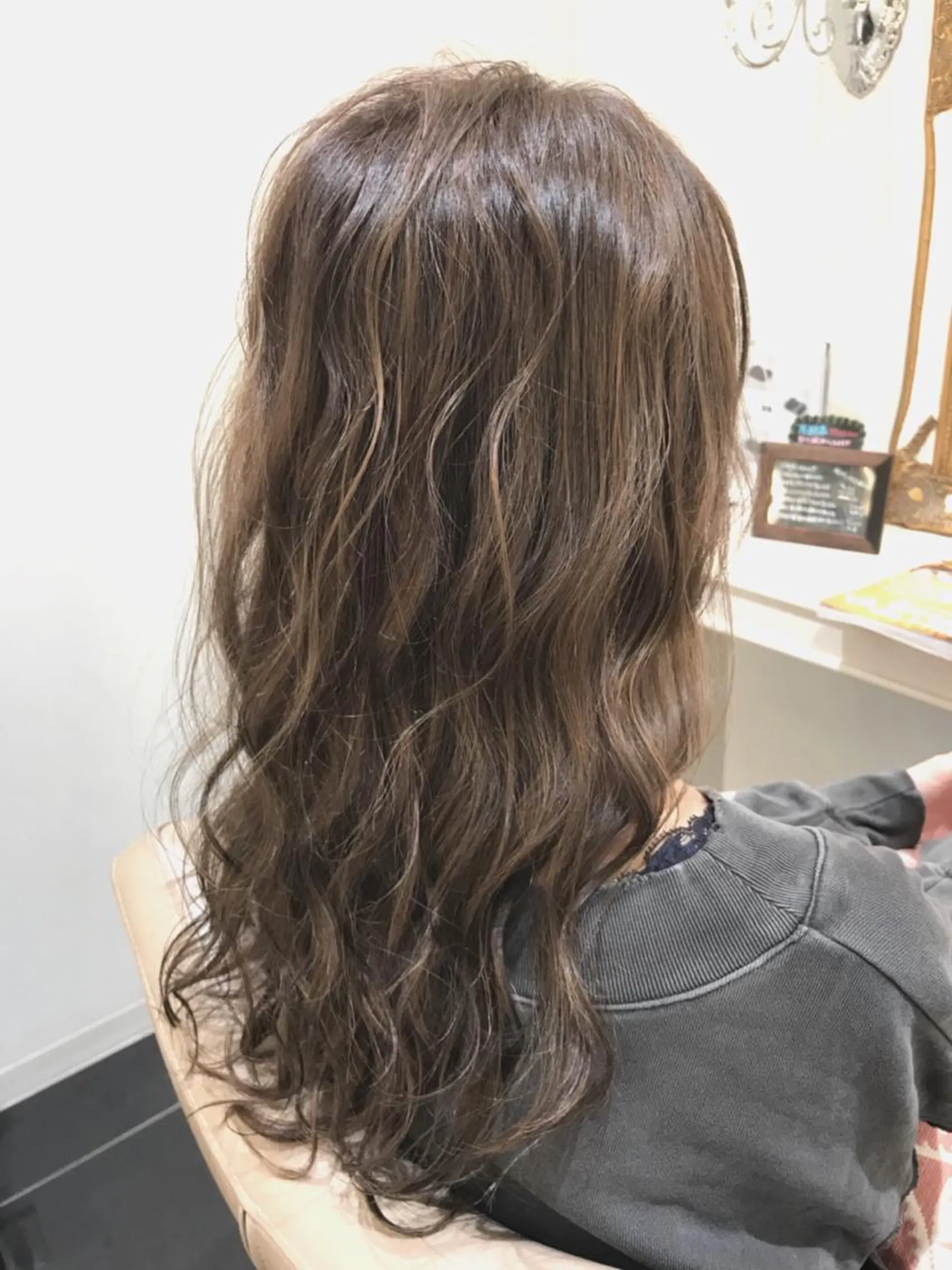 セミロング カラー 山崎俊輔/髪質改善 /バレイヤージュのヘアスタイル