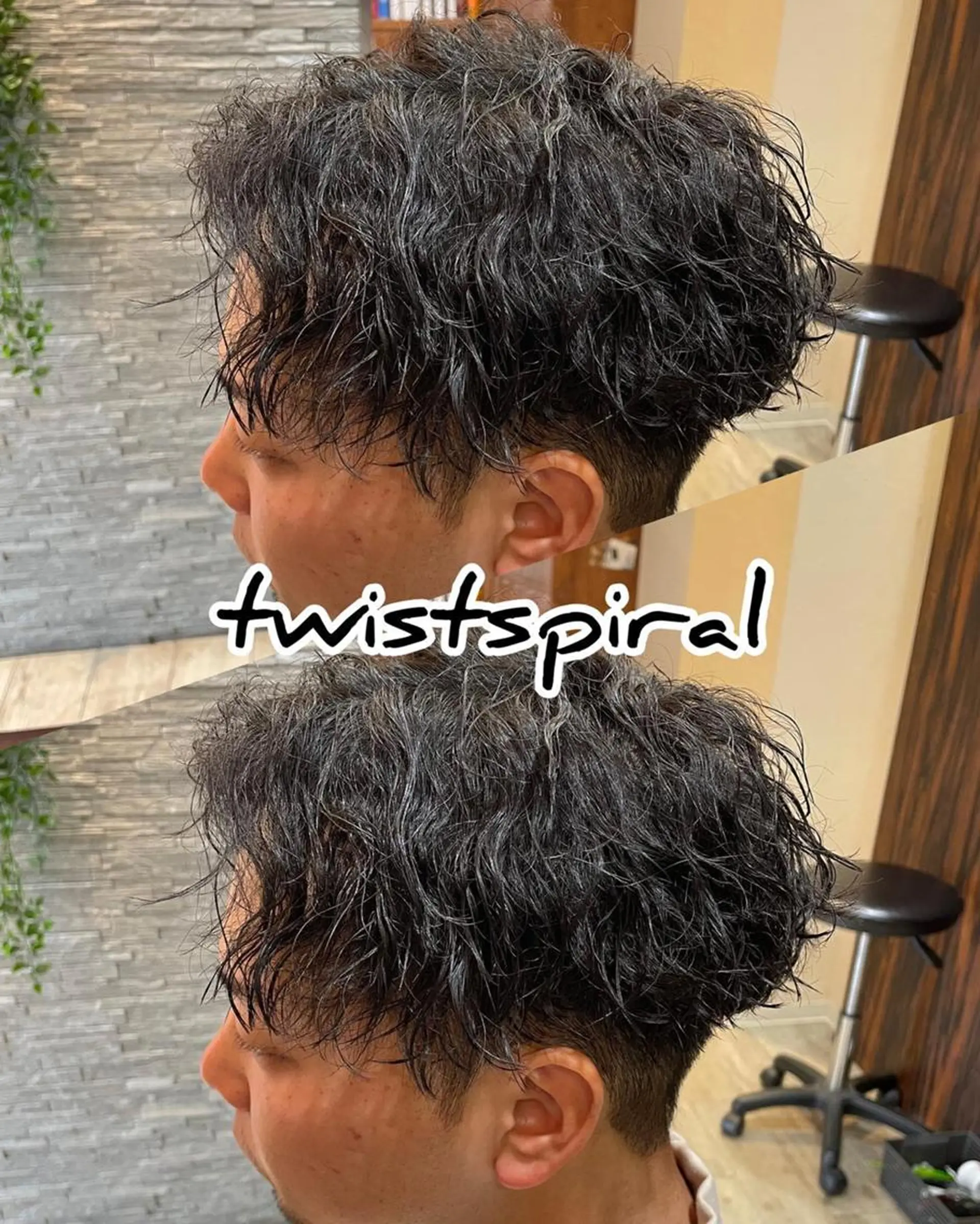 メンズ メンズブリーチ センターパート メンズパーマ 仙台/メンズ/ フェザー/リョウのヘアスタイル