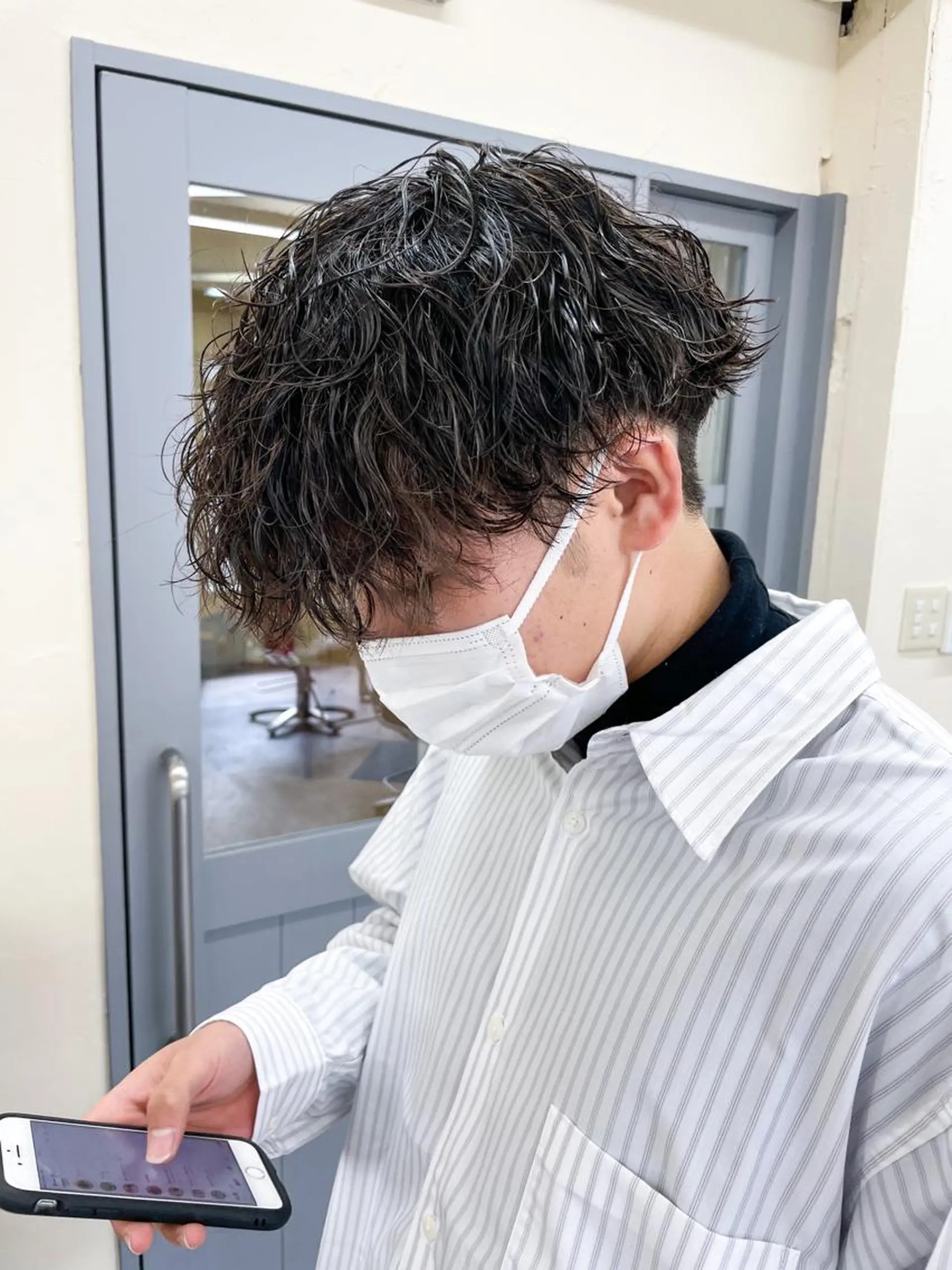 ショート パーマ メンズ カット パーマ メンズパーマ メンズ特化ryoのヘアスタイル