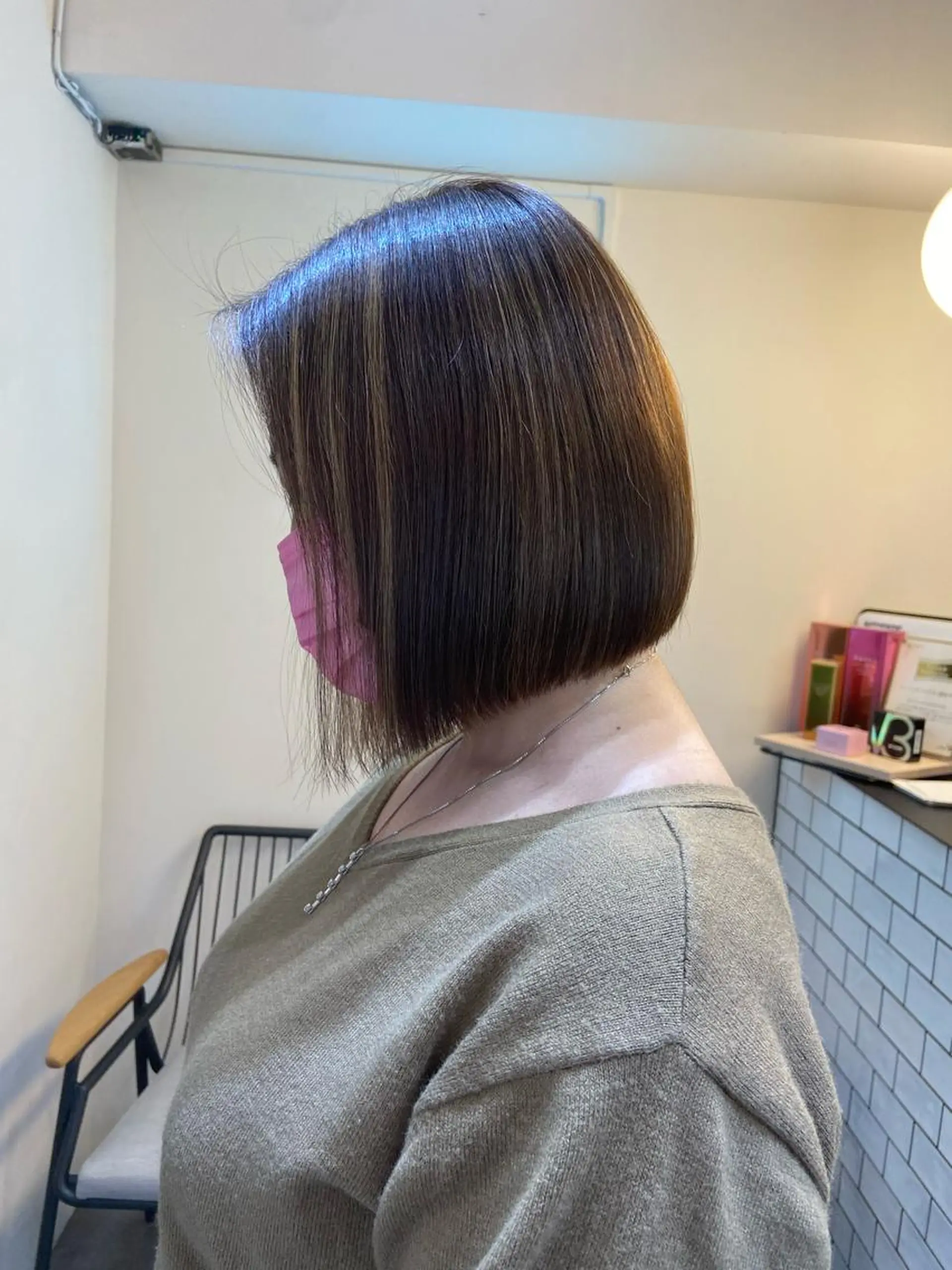 ミディアム ハイトーンカラー 🦋yuri🦋のヘアスタイル