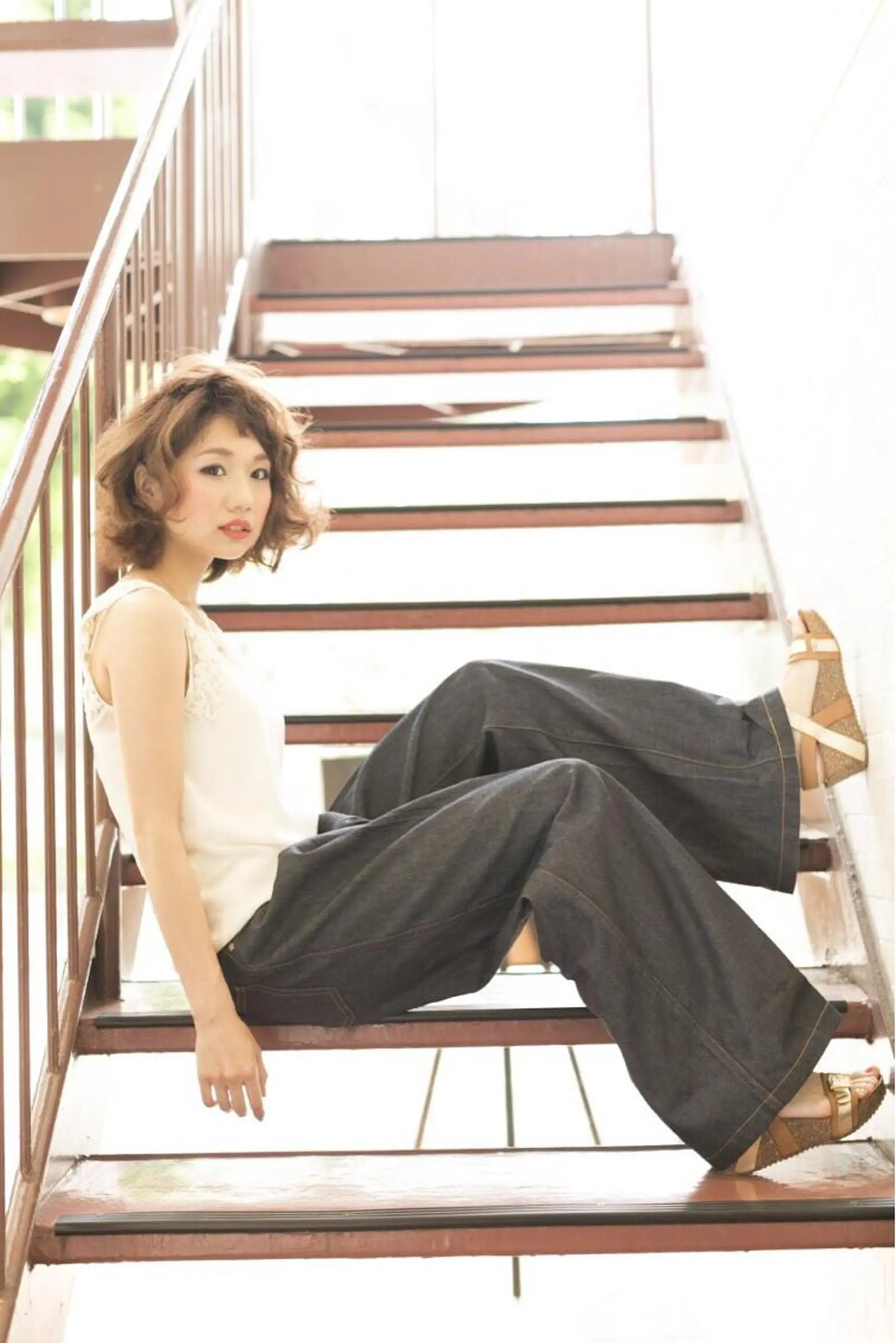 ミディアム カラー パーマ ヘアアレンジ メンズ キッズ ネイル マツエク・マツパ アティリー 西梅田のヘアスタイル