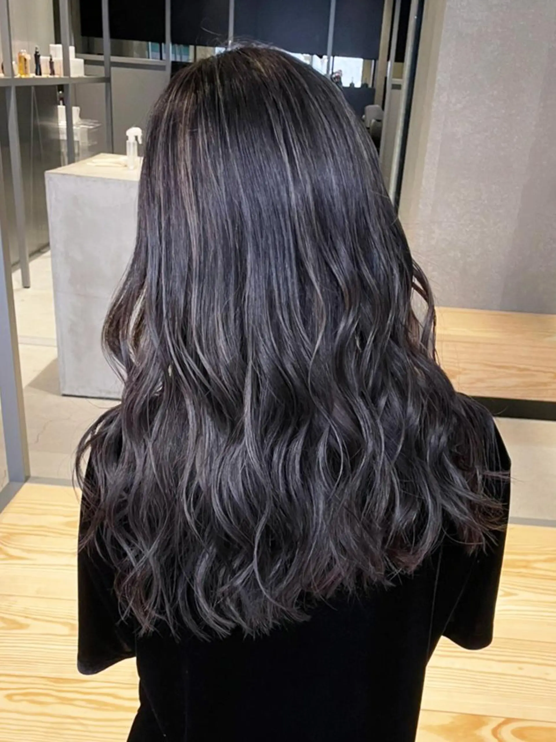 セミロング ヘアアレンジ パーマ カラー グレージュ ハイライトカラー ハイライト カット ヘアカラー トリートメント ITbyALBUM 八王子店のヘアスタイル