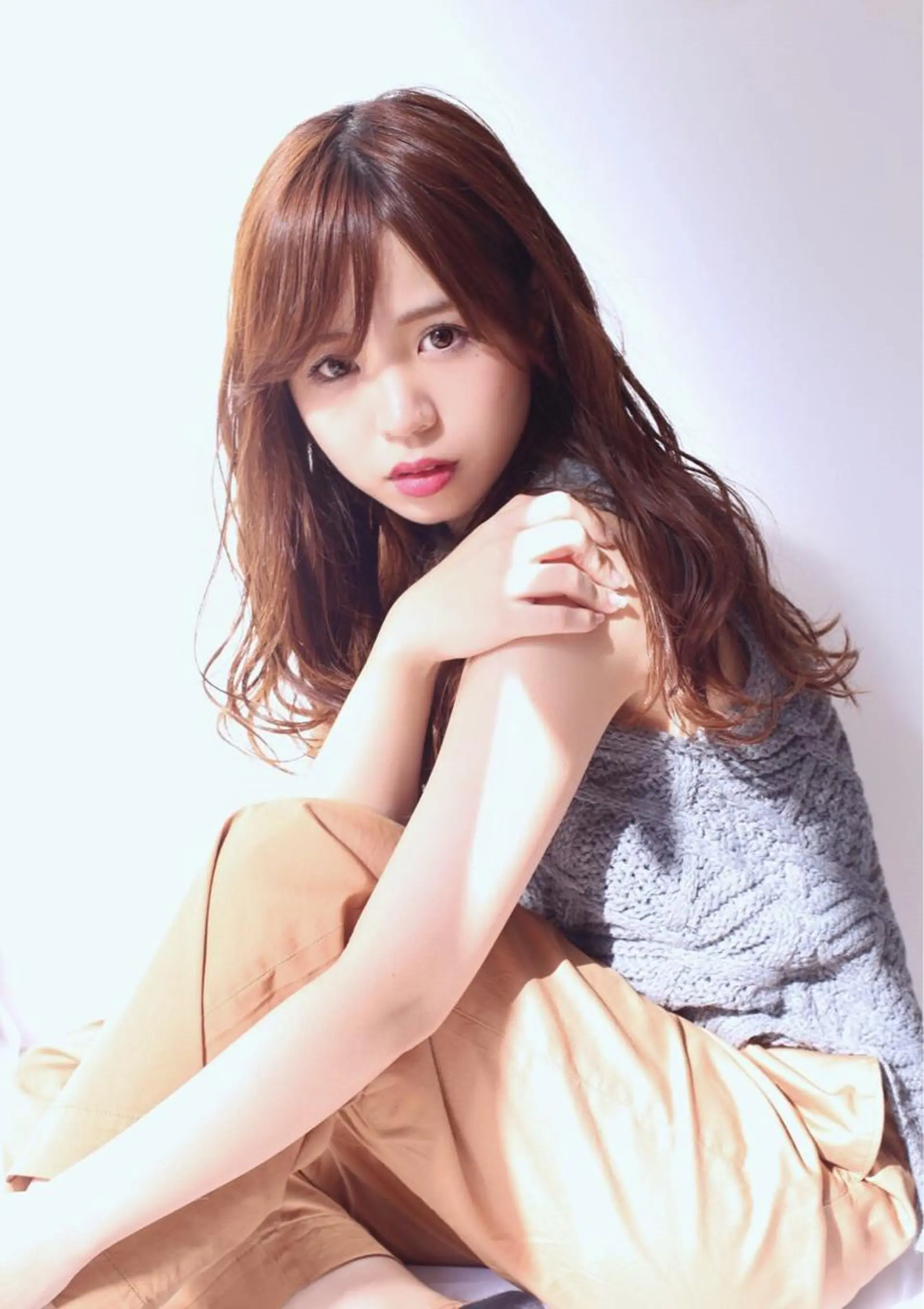 ロング カラー 服部 樹季のヘアスタイル