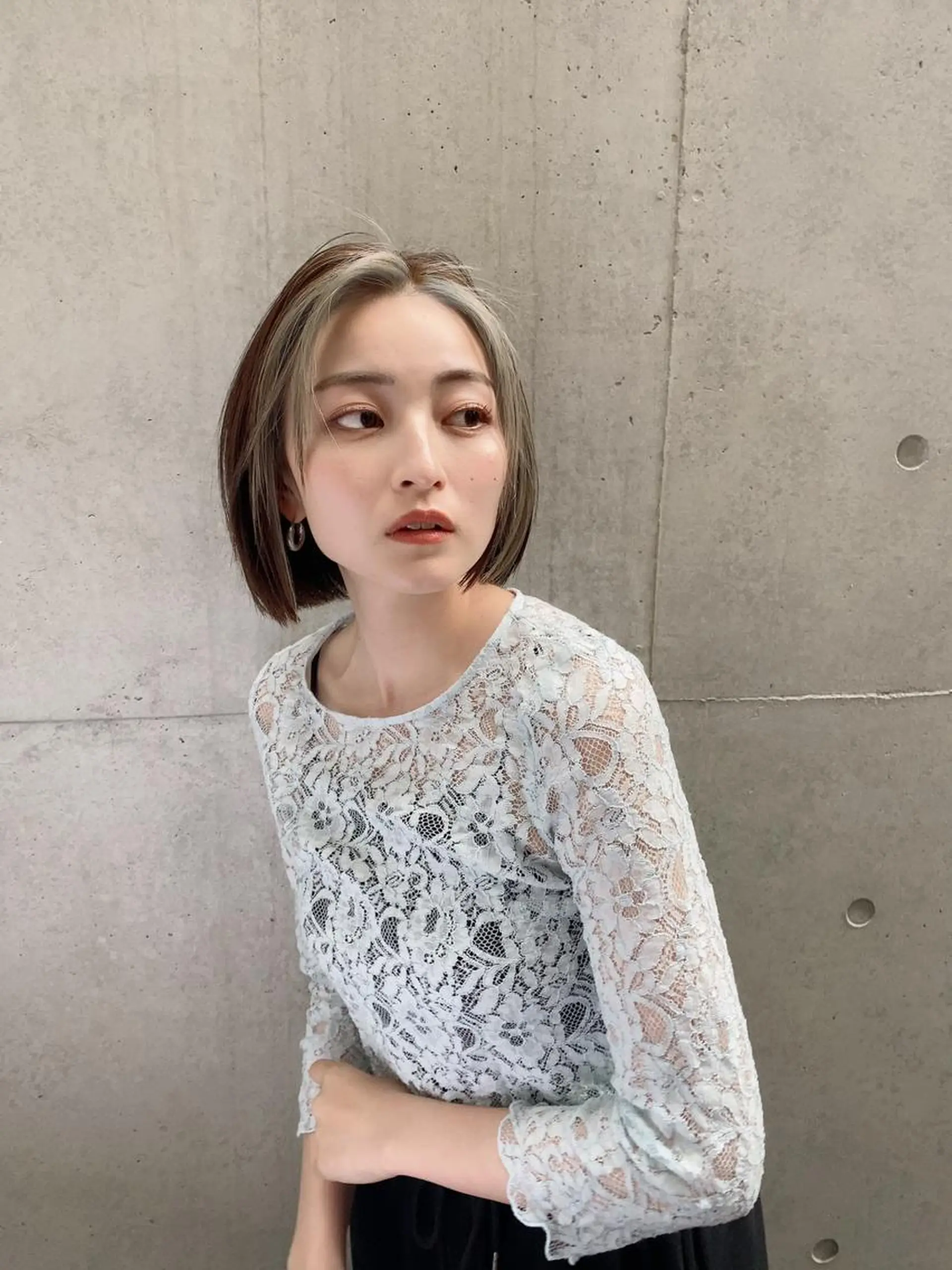 ミディアム カラー 似合わせカット opus 店長大和 レイヤー/赤み消しのヘアスタイル