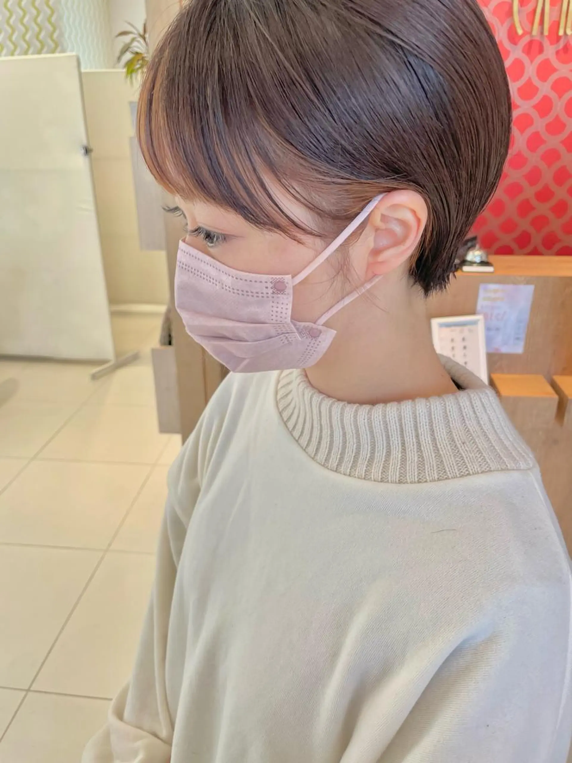 ショート カラー ショートボブ ボブ ショートヘア 鶴岡で縮毛矯正なら お任せ！ハヤシナオミのヘアスタイル