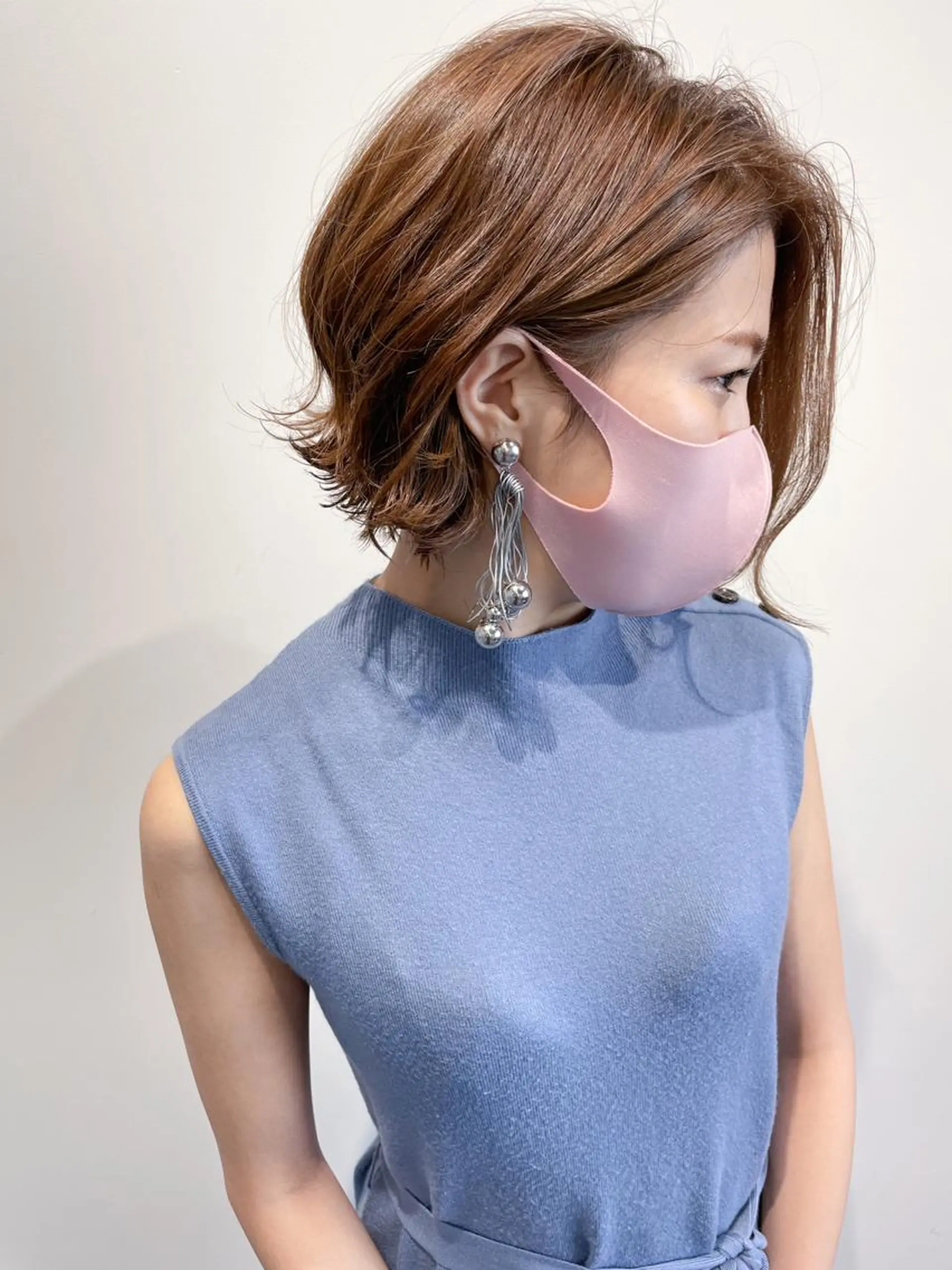 ショート ボブ カット ヘアカラー トリートメント mua 鳳のヘアスタイル