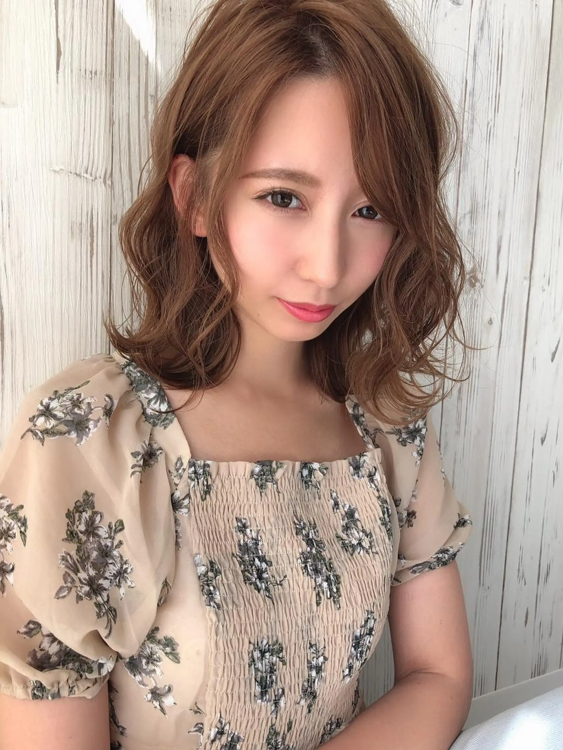 ミディアム カラー ルービック 奈良のヘアスタイル