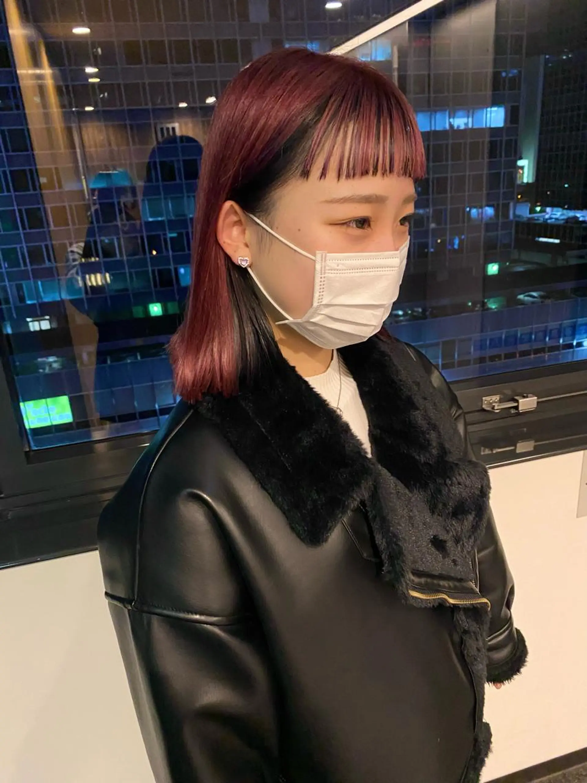 ミディアム カラー パーマ ヘアアレンジ メンズ デザインカラー/ボブ ブリーチカラー/ユリのヘアスタイル