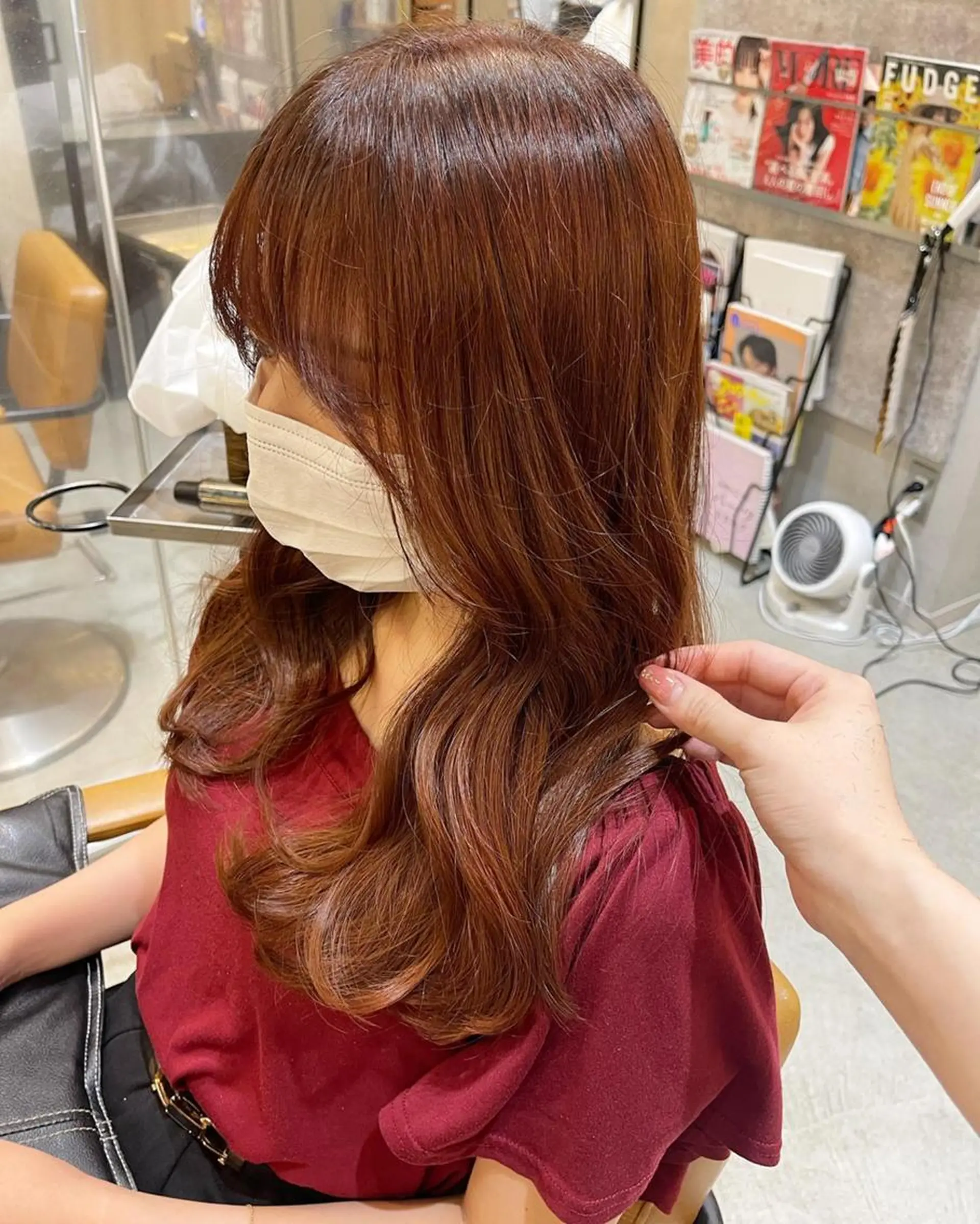 ミディアム カラー ヘアアレンジ グレージュ イルミナカラー インナーカラー 顔周りカット 髪質改善 ❥【韓国風ヘア】 stylist 林❥のエステ・リラクイメージ