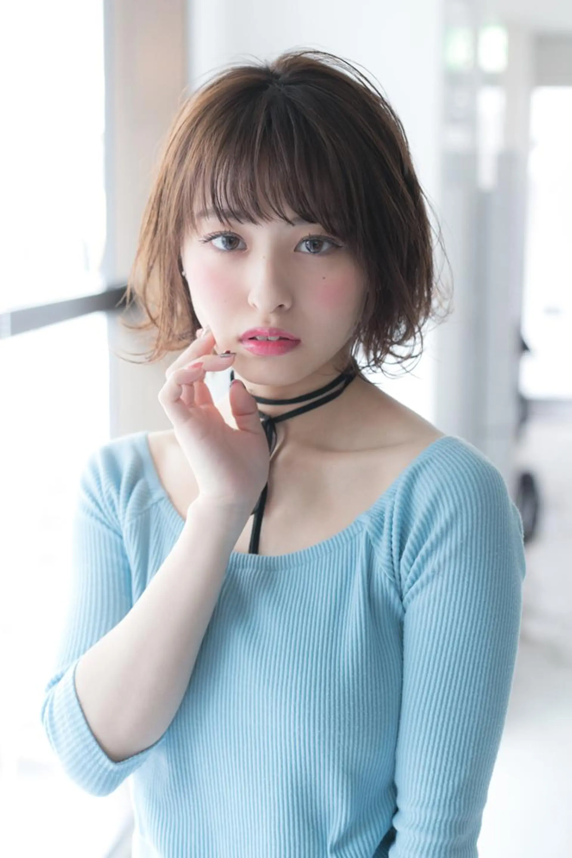 ショート カラー パーマ 羽田 ひろむのヘアスタイル