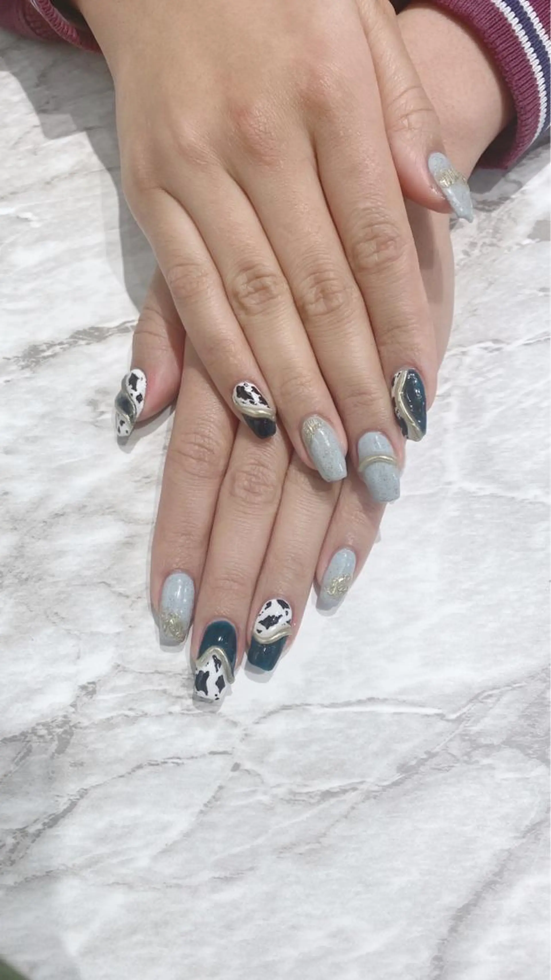 ネイル アニマル柄 ジェルネイル ハンドネイル フットネイル ハンドケア nail salon  AlgeTy所属・✴︎:.｡. MAKI.｡.:✴︎のネイルデザイン