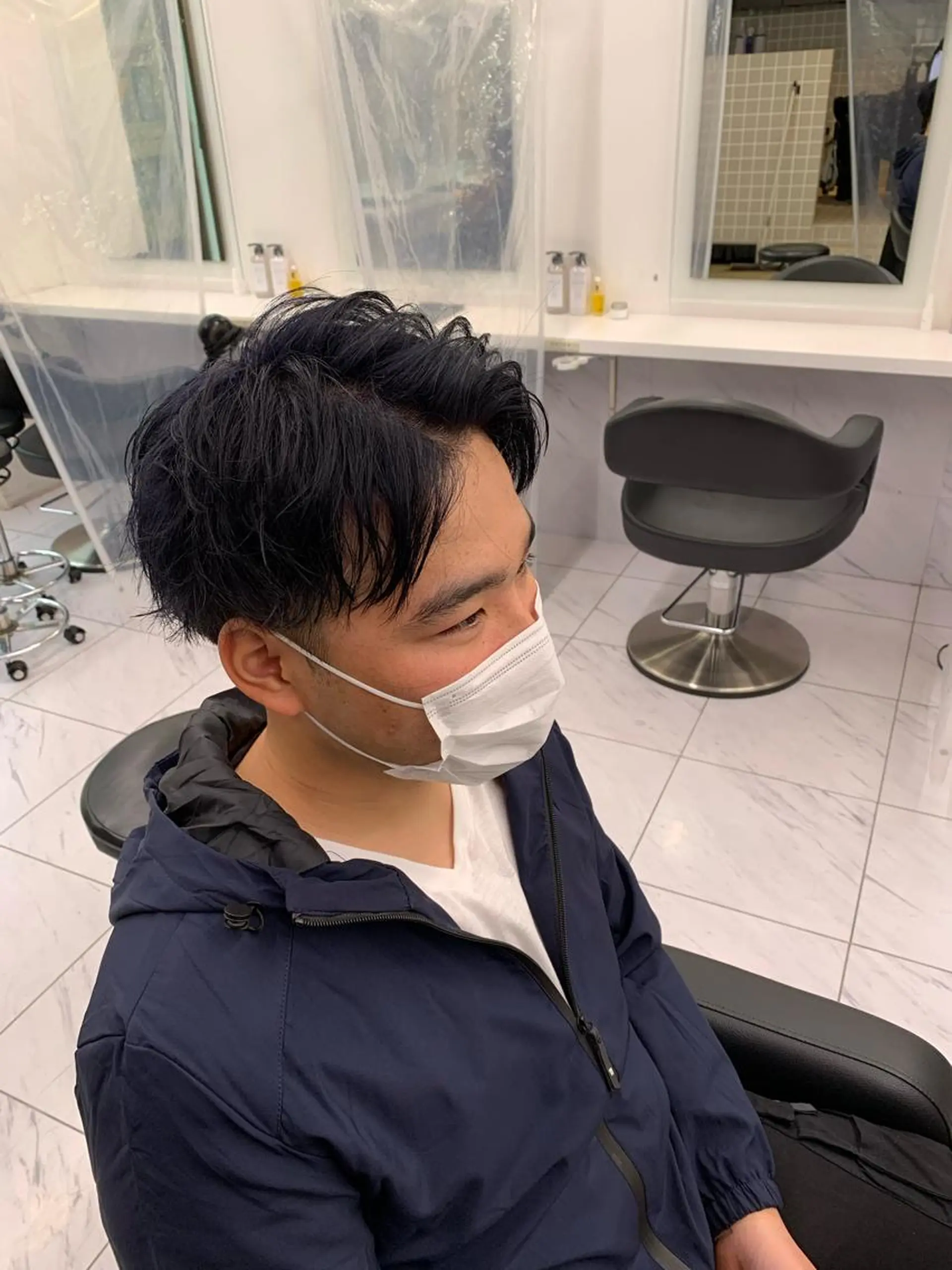 ショート カラー パーマ メンズ キッズ メンズパーマ特化 TAIGAのヘアスタイル