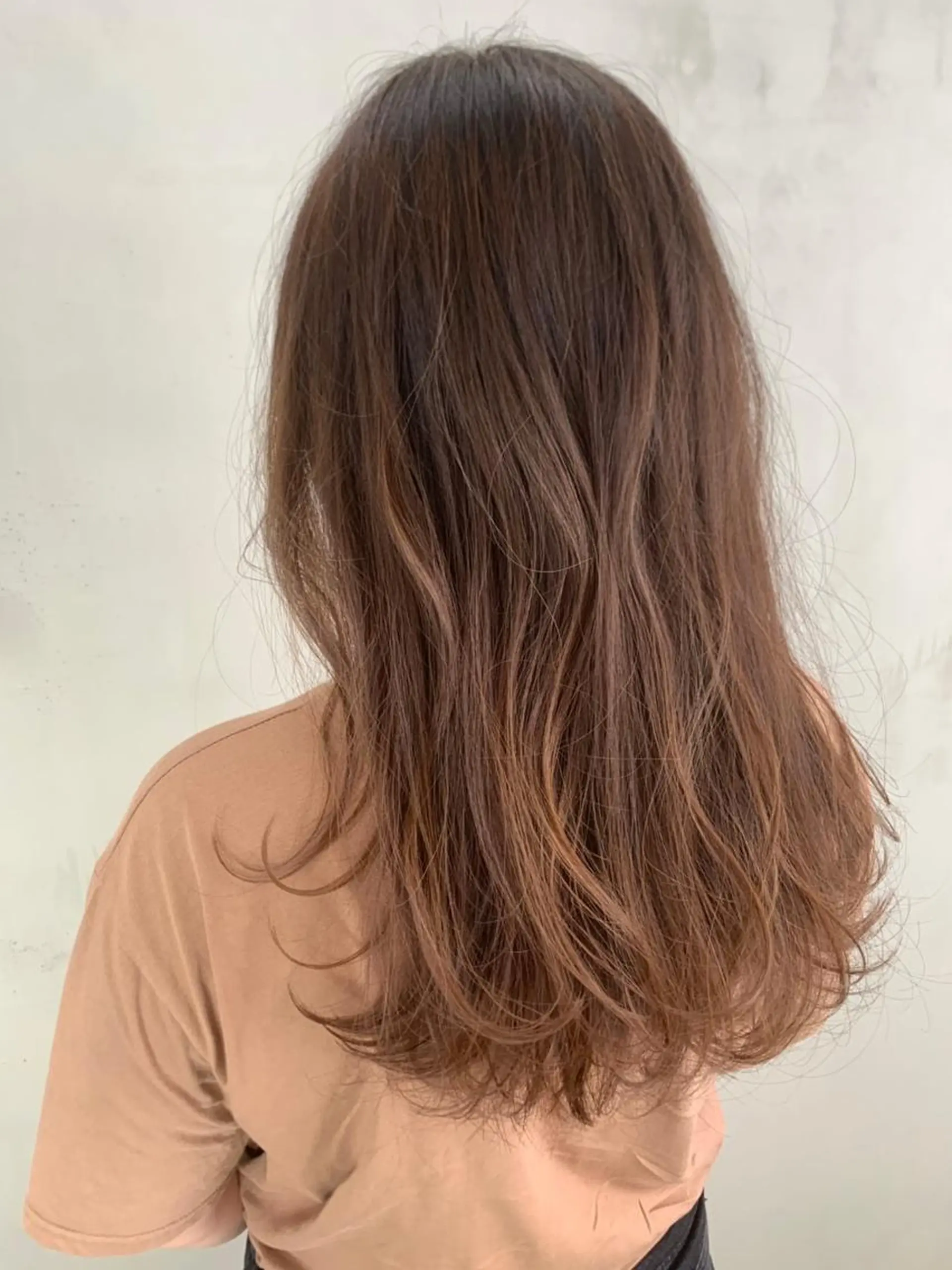 セミロング カラー パーマ ヘアアレンジ ITbyALBUM 中野店のヘアスタイル