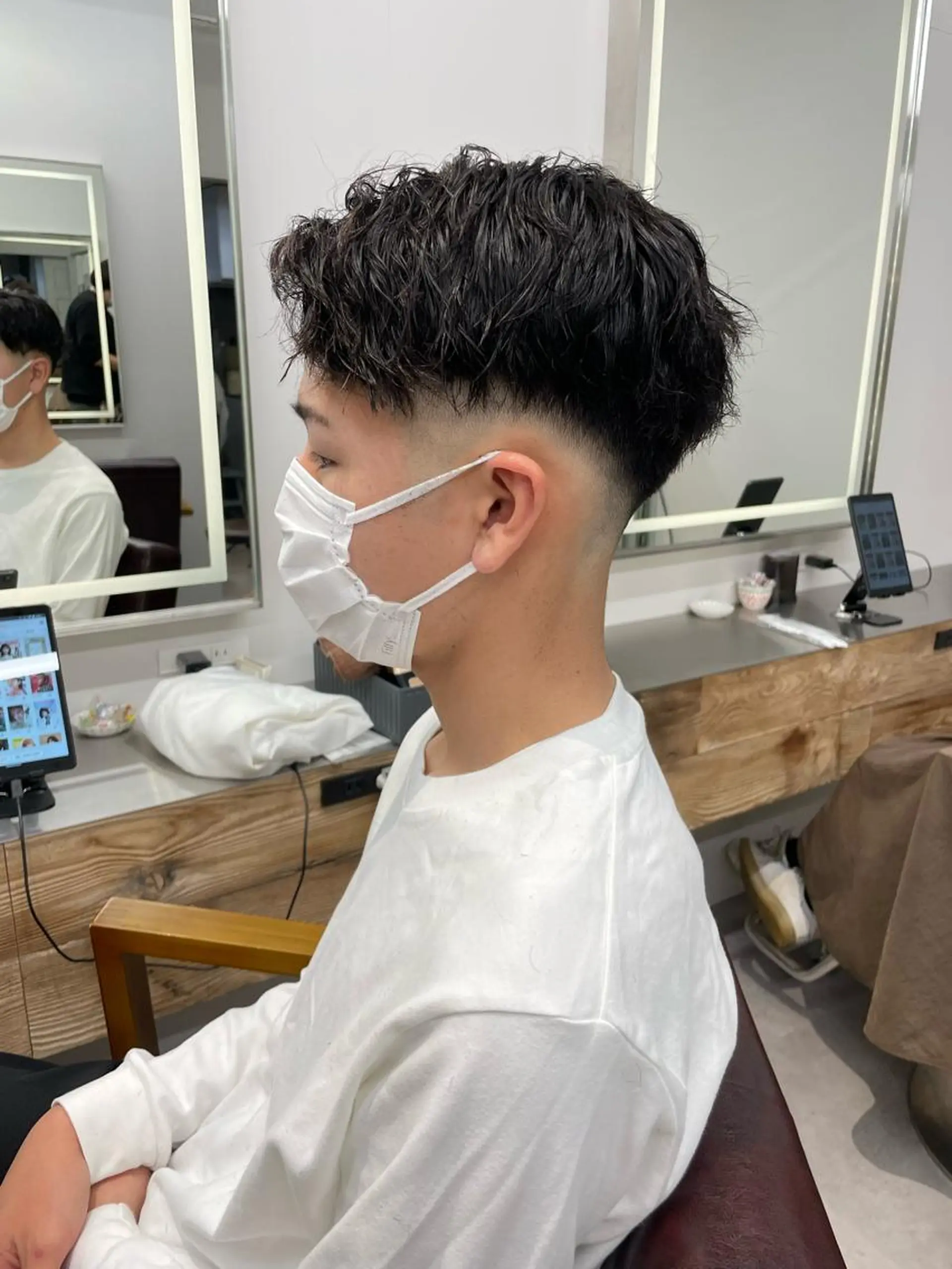 ショート パーマ ヘアアレンジ メンズ SALOWIN横浜店所属・🔥メンズ特化🔥 木村 祐太のヘアスタイル